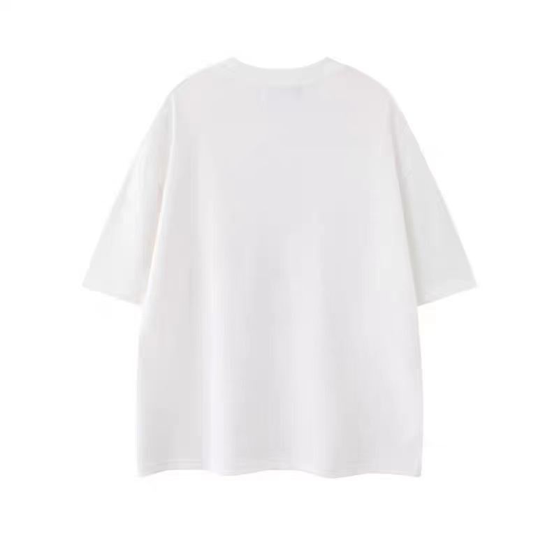 Vintage White Loose Casual Portrait Short Sleeve T Shirt Size US XL / EU 56 / 4 - 2 Thumbnail