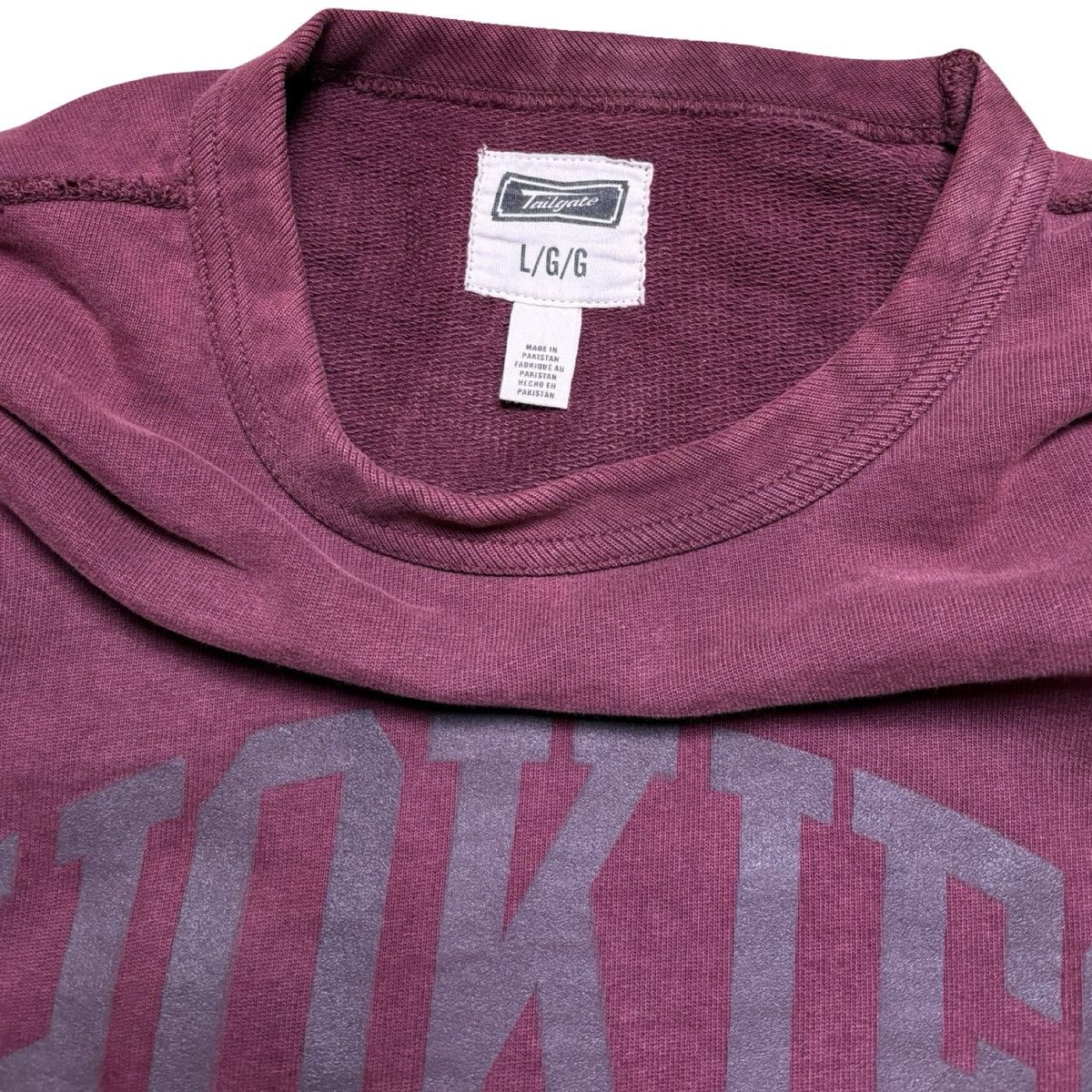 Other Tailgate Cotton Burgundy Virginia Tech Hokies Sweatshirt Size US L / EU 52-54 / 3 - 3 Thumbnail