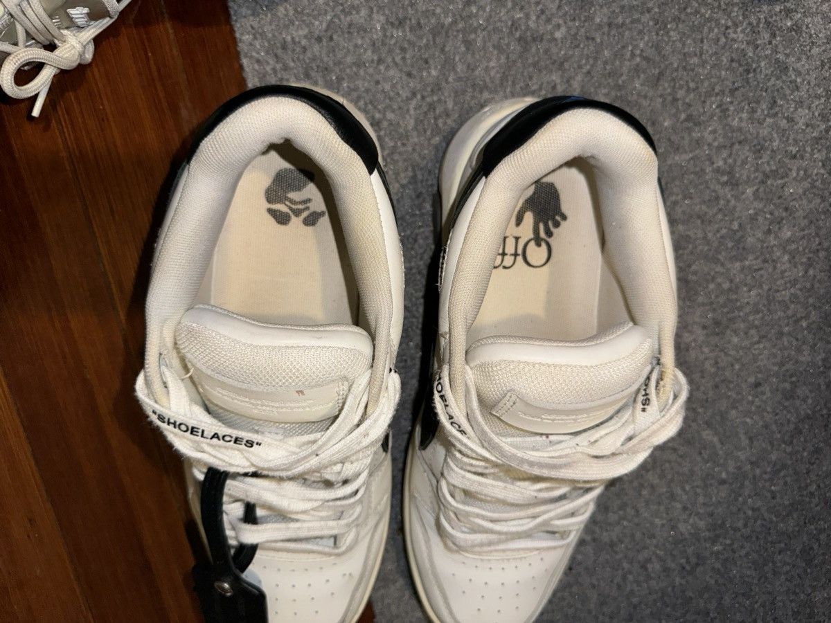 Off-White Off-White Out of Office Low Top Sneakers in White and Black Size US 6.5 / EU 39-40 - 5 Thumbnail