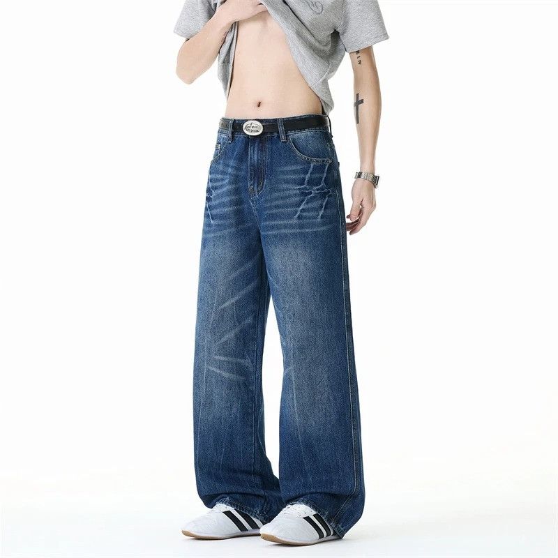 Vintage American Style Men's Washed Jeans Size US 33 - 4 Thumbnail
