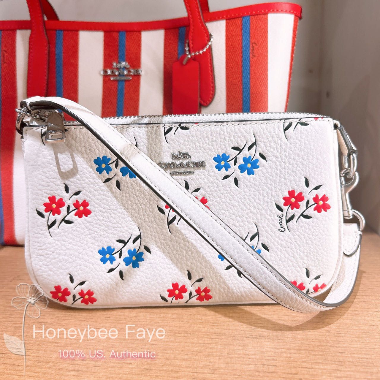 Coach Coach Nolita 19 With Floral Print CT999 Size ONE SIZE - 3 Thumbnail