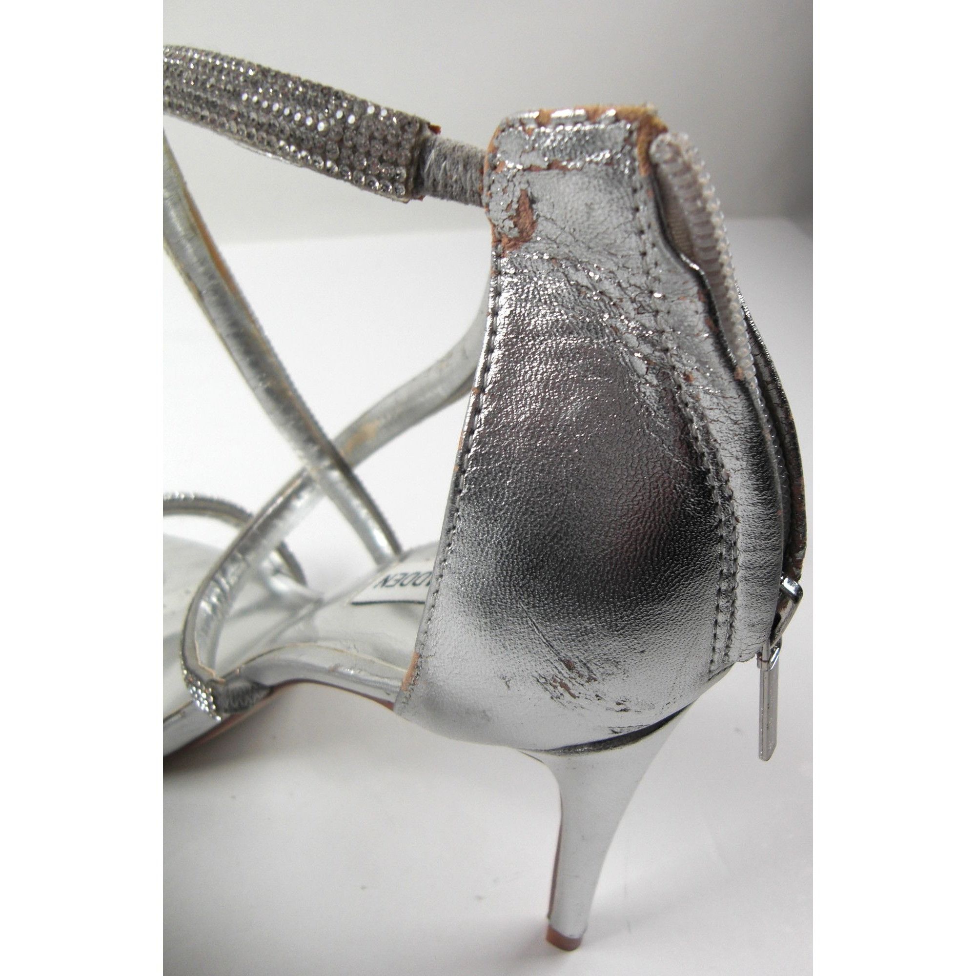 Other Steve Madden Rhinestone Silver Size 11 Heels Sandals Open To Size US 11 / IT 41 - 5 Thumbnail