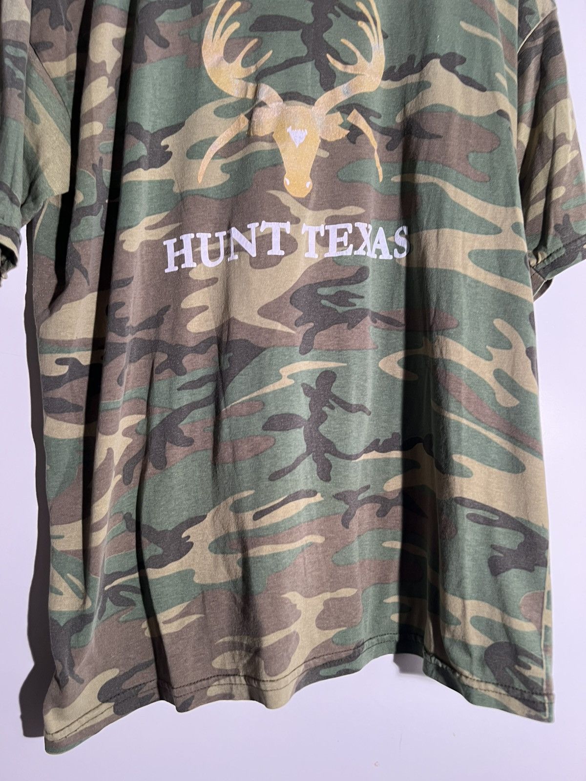 Vintage 90’s 2000’s Y2K VTG Vintage Hunt Texas Camo Retro Ringer Tee Size US XL / EU 56 / 4 - 4 Thumbnail