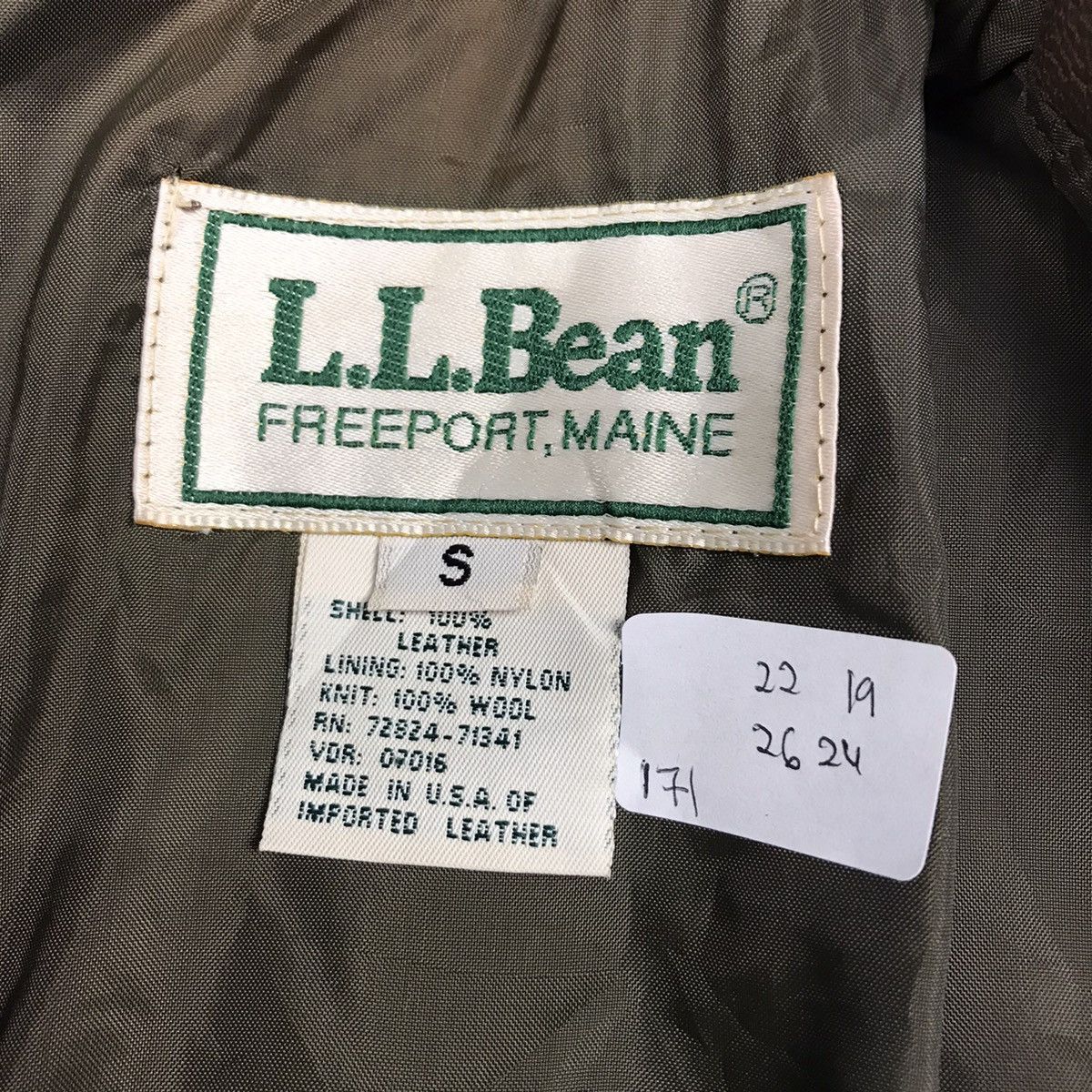 L.L. Bean VINTAGE LL.BEAN BROWN LEATHER BOMBER JACKET Size US S / EU 44-46 / 1 - 16 Thumbnail