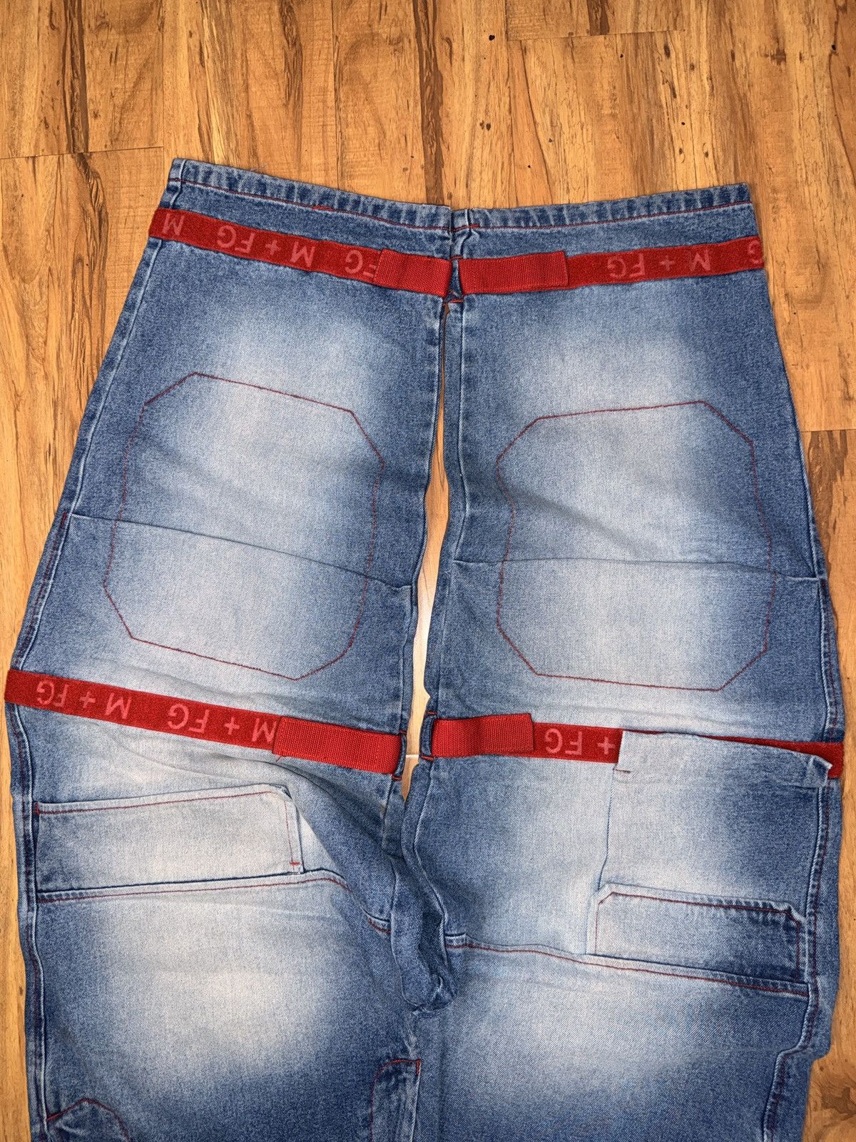 Marithe + Francois Girbaud Vintage 90s Marithe Francois Girbaud Wide-Leg Jeans Size US 44 / EU 60 - 10 Thumbnail