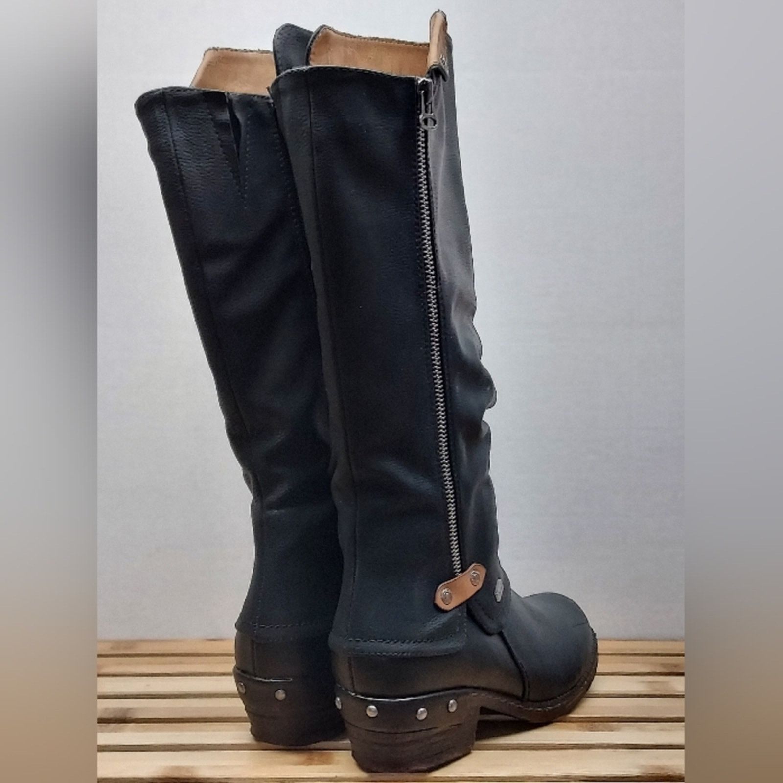Rieker Rieker Womens Black Bernadette Knee High Boots Size 39 (7.5) Size US 7.5 / IT 37.5 - 3 Thumbnail