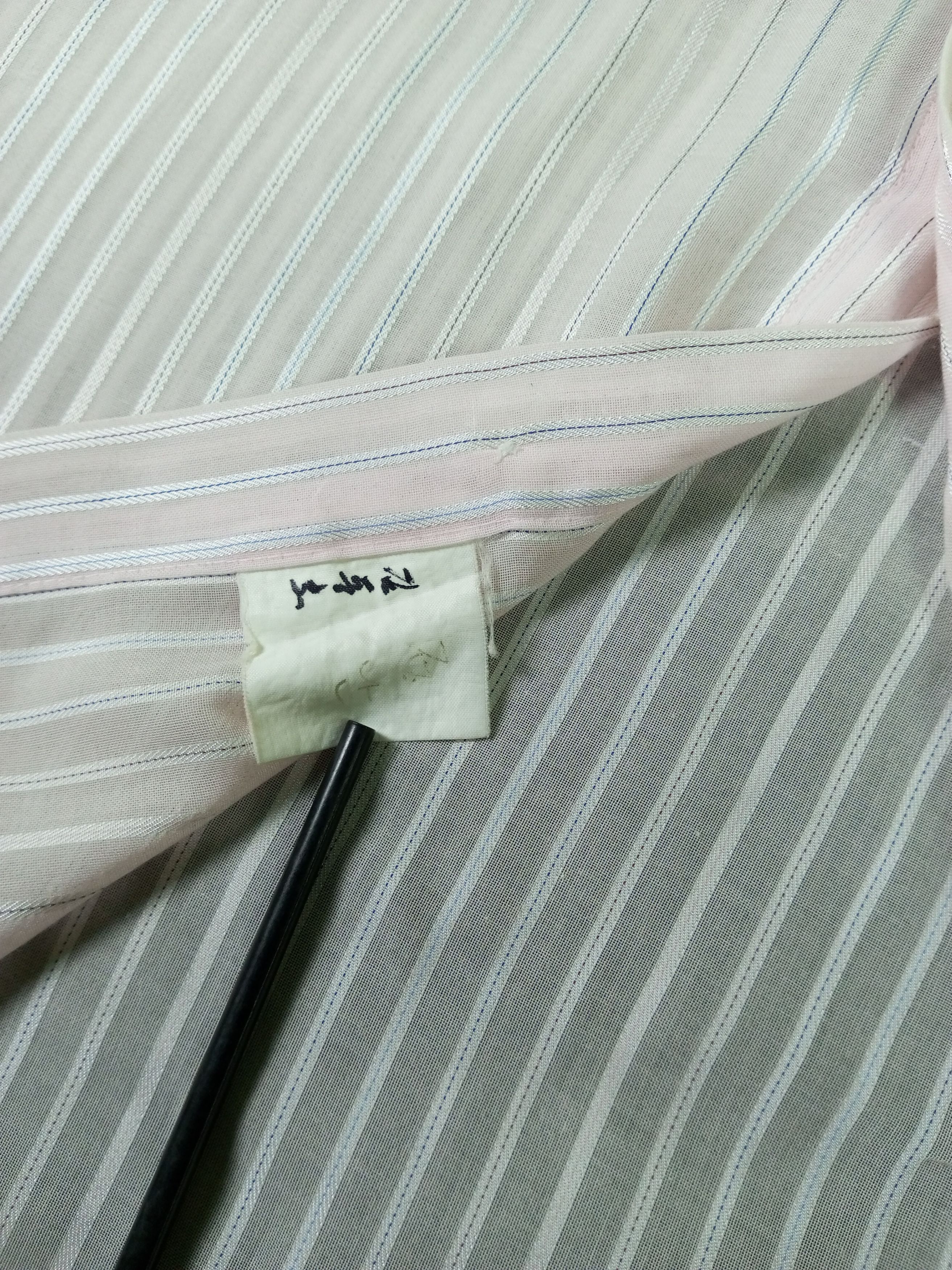 Balenciaga 90s Vintage Balenciaga Pink Stripe Shirt Rare Luxury Size US L / EU 52-54 / 3 - 10 Thumbnail