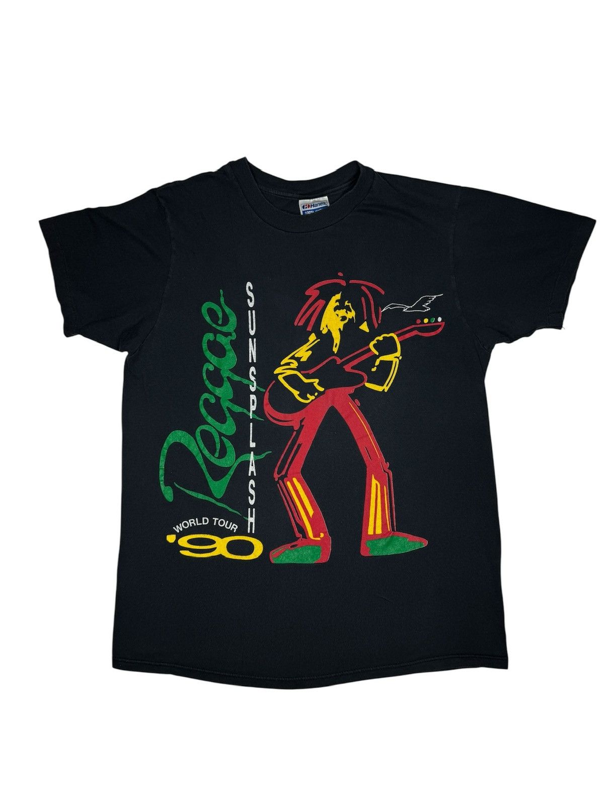 Vintage Vintage 1990 Reggae Sun Splash World Tour Tee Shirt Size US L / EU 52-54 / 3 - 1 Thumbnail