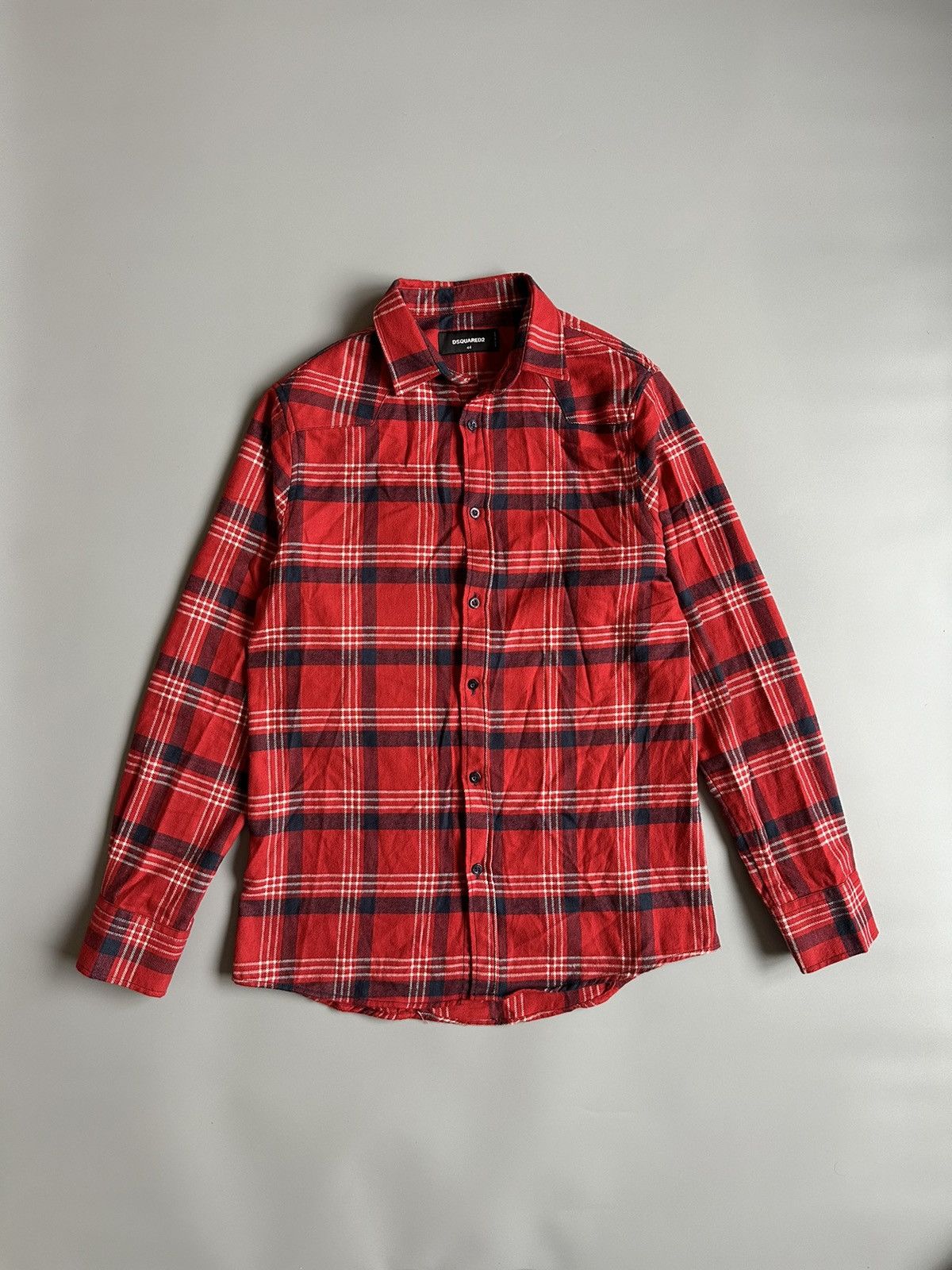 Dsquared2 Dsquared2 Button up Shirt Size 44 Flannel Plaid Long Sleeve Size US S / EU 44-46 / 1 - 1 Thumbnail