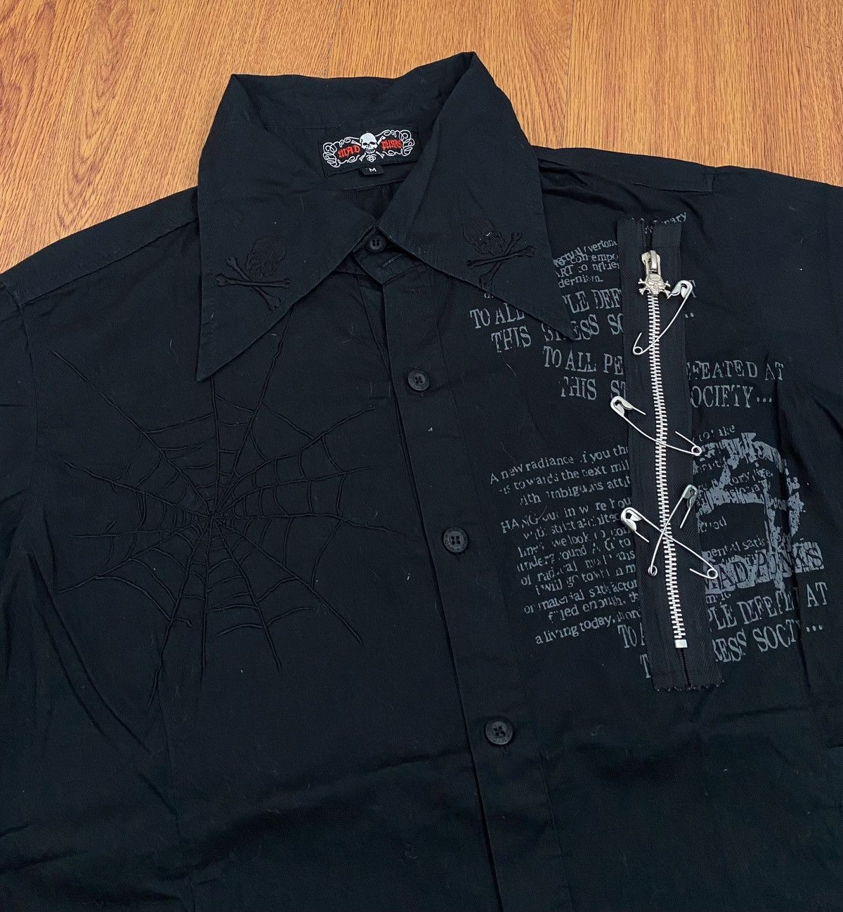 If Six Was Nine Mad Punk spider bondage shirt Size US M / EU 48-50 / 2 - 4 Thumbnail