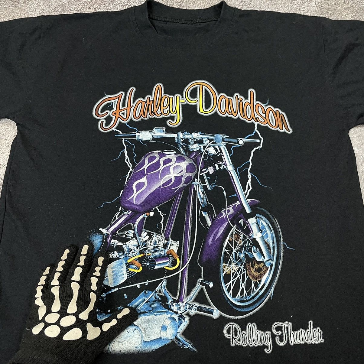 West Coast Choppers Vintage 90s Harley Davidson Graphic Tee Faded Black Indie XL Size US XL / EU 56 / 4 - 5 Thumbnail