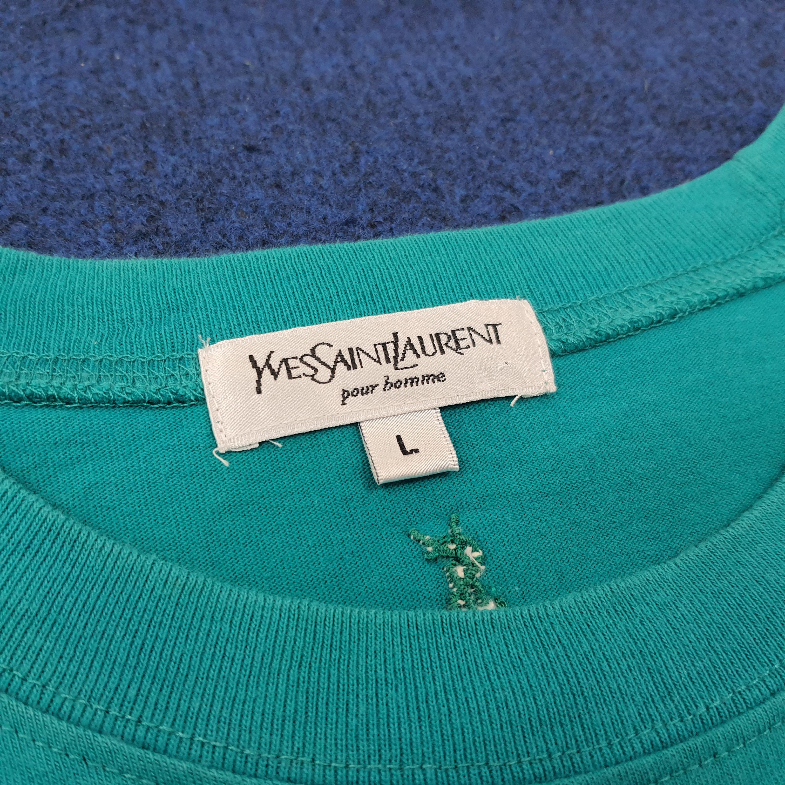 Yves Saint Laurent Vintage Yves Saint Laurent YSL Tshirt C239N21 Size US L / EU 52-54 / 3 - 5 Thumbnail