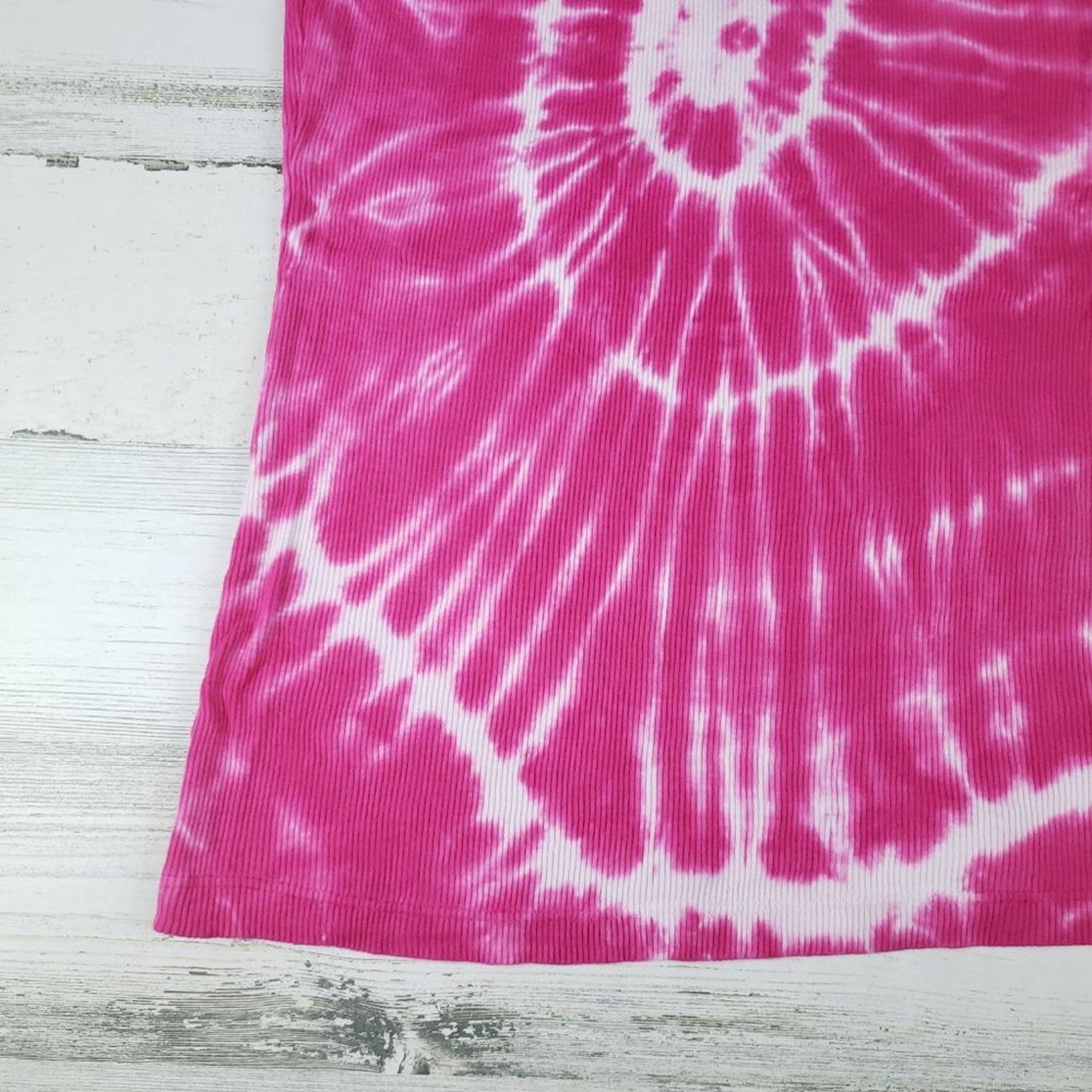 Other NWOT Point Sportswear Tie Dye Pink Spiral Tank Top Medium Size M / US 6-8 / IT 42-44 - 2 Thumbnail