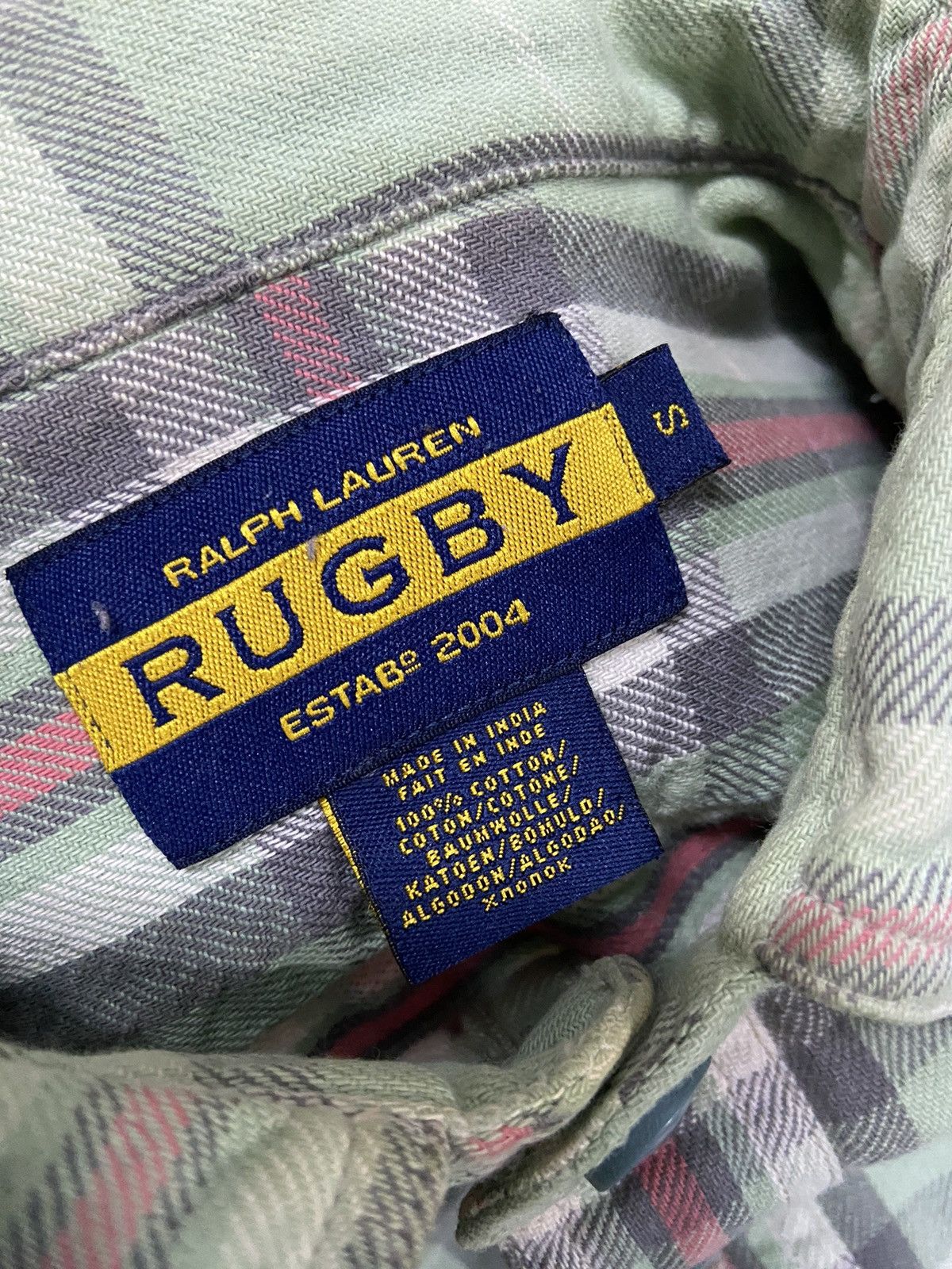 Japanese Brand RALPH LAUREN RUGBY BUTTON UP FLANELL Size US S / EU 44-46 / 1 - 9 Thumbnail