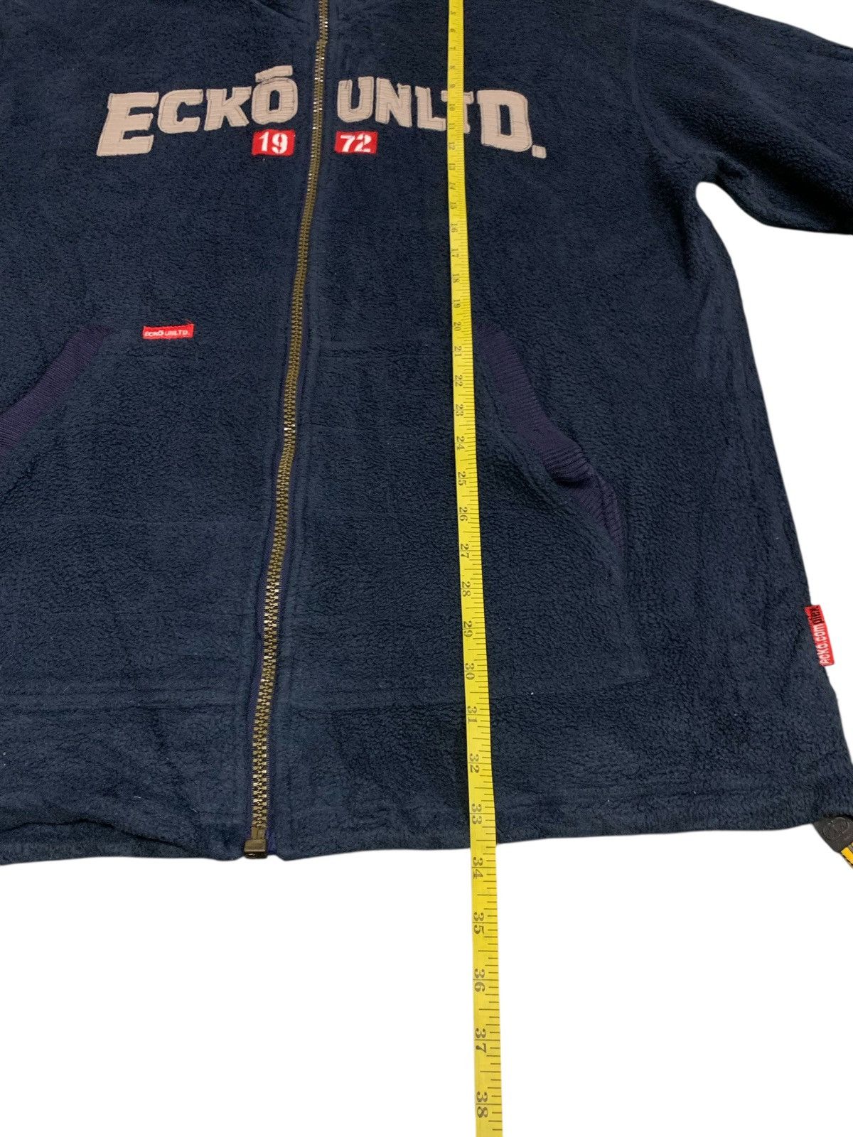 Ecko Unltd. Rare Ecko Unlimited Big Logo Fleece Full Zipper Down Size US XXL / EU 58 / 5 - 13 Thumbnail