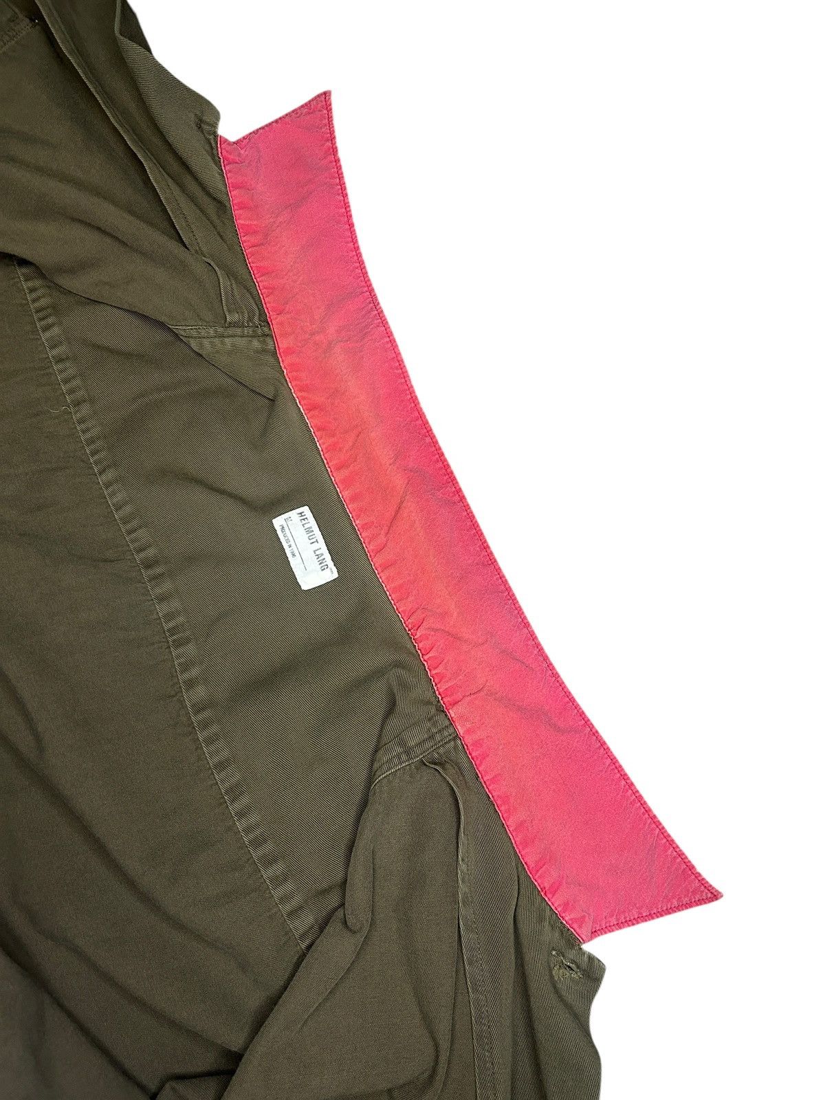 Helmut Lang S/S 97 Contrast Collar Military Shirt Size US L / EU 52-54 / 3 - 8 Thumbnail