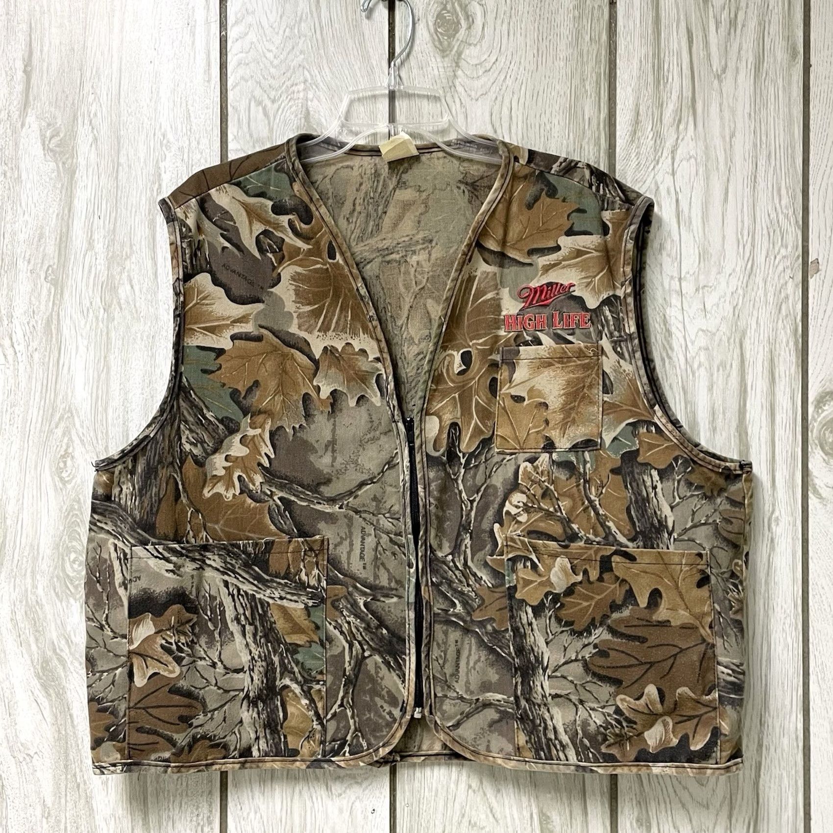 Vintage VTG Patriot Industries Men Timber Camo Miller High Life Hunting Utility Vest 2XL Size US XXL / EU 58 / 5 - 2 Thumbnail