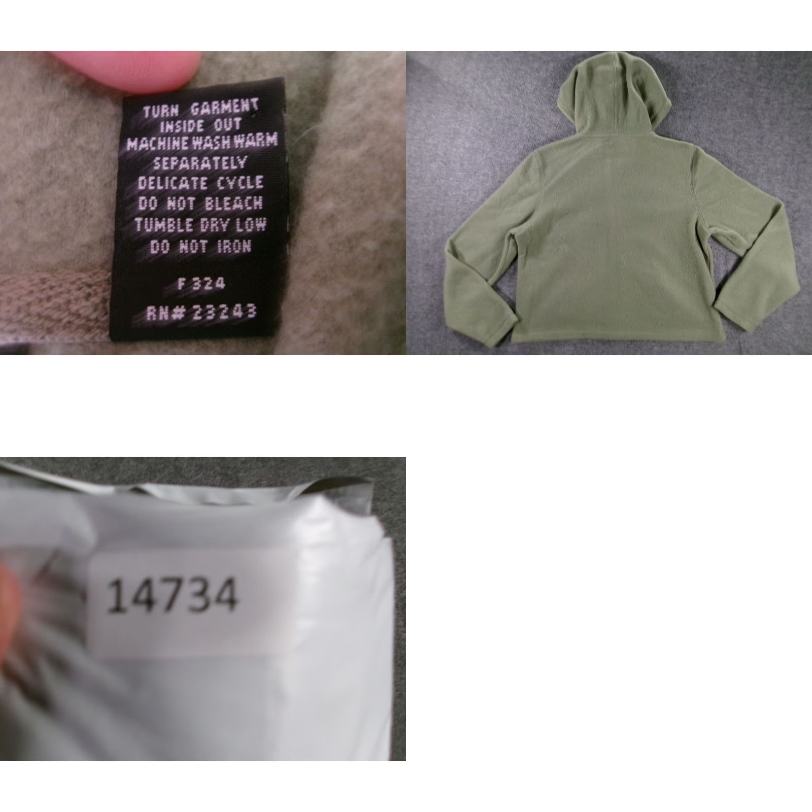 Vintage VINTAGE NY Jeans Hoodie Womens XL Olive Fleece Full Zip Hooded Jacket Kangaroo Pockets Size XL / US 12-14 / IT 48-50 - 8 Thumbnail