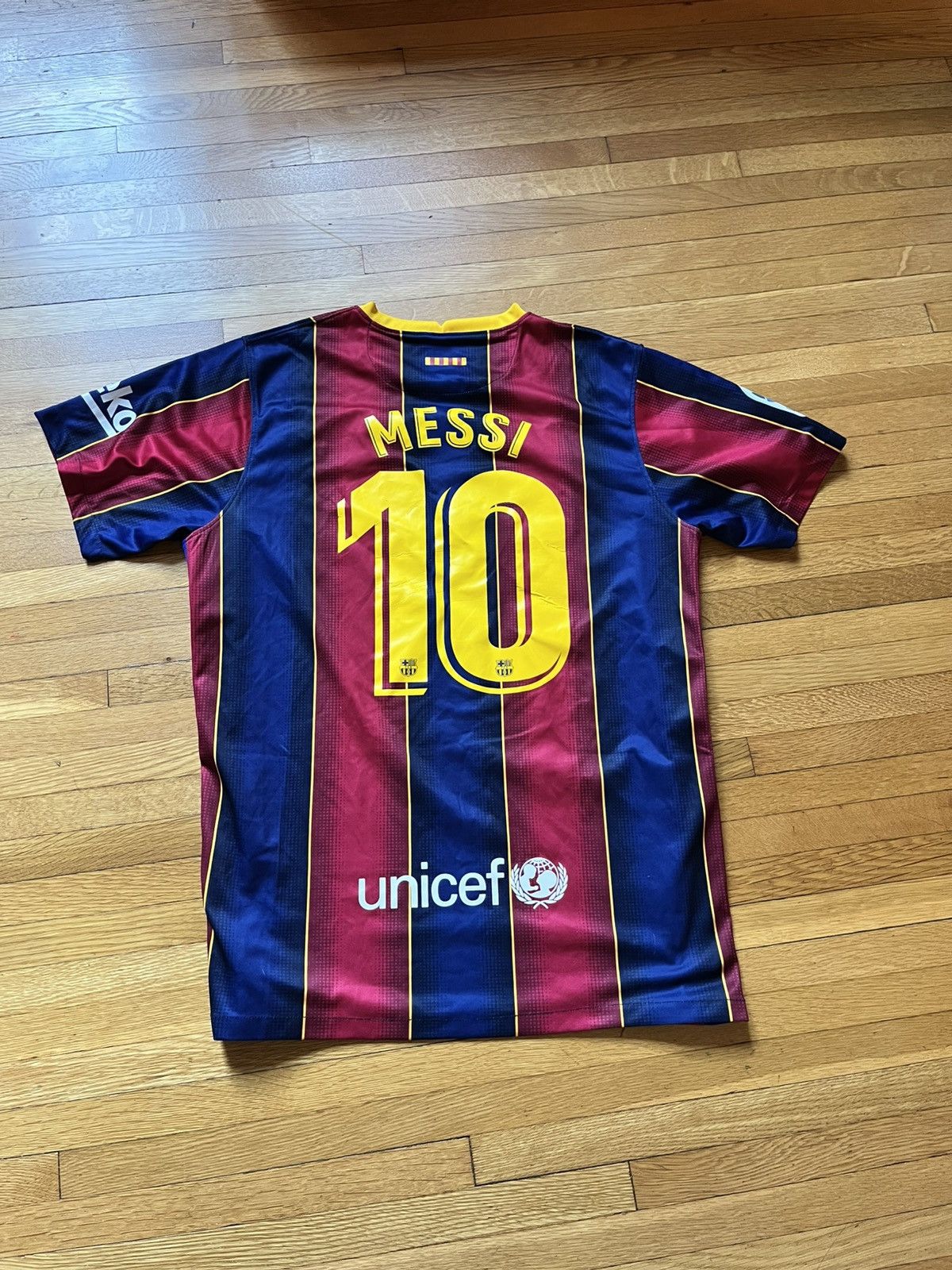Nike 2017/2018 Barcelona Home #10 Leo Messi Size US XXL / EU 58 / 5 - 4 Thumbnail