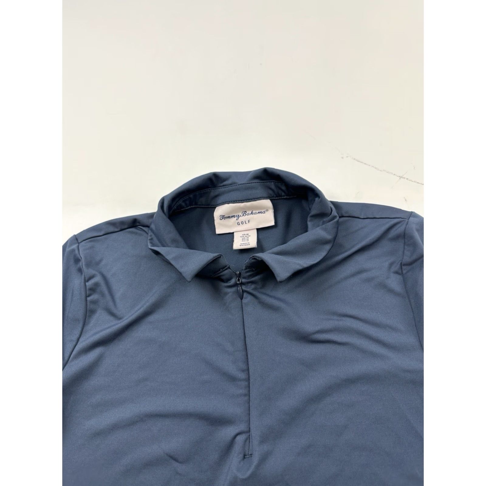 Tommy Bahama Tommy Bahama Polo Shirt Womens Medium Blue Short Sleeve Collared 1/4 Zip Golf Pullover Ladies Regular Mens Womens? Size M / US 6-8 / IT 42-44 - 3 Thumbnail