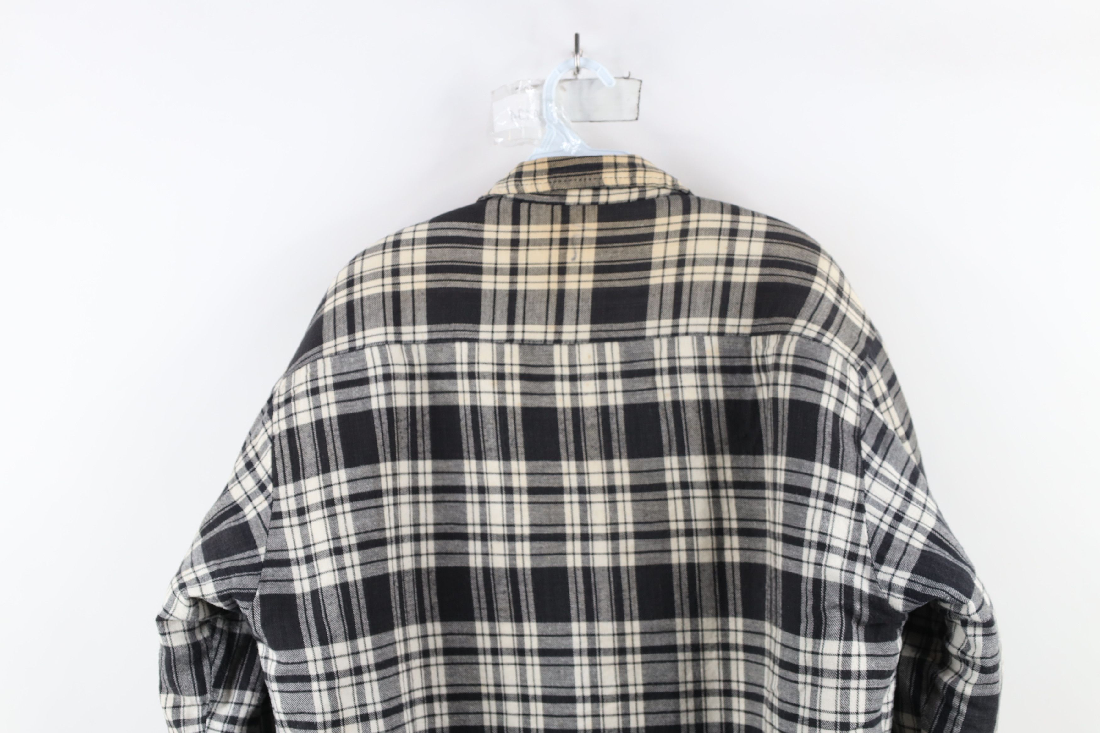 Vintage Vintage 90s Streetwear Fleece Lined Flannel Shirt Jacket Size US L / EU 52-54 / 3 - 15 Thumbnail