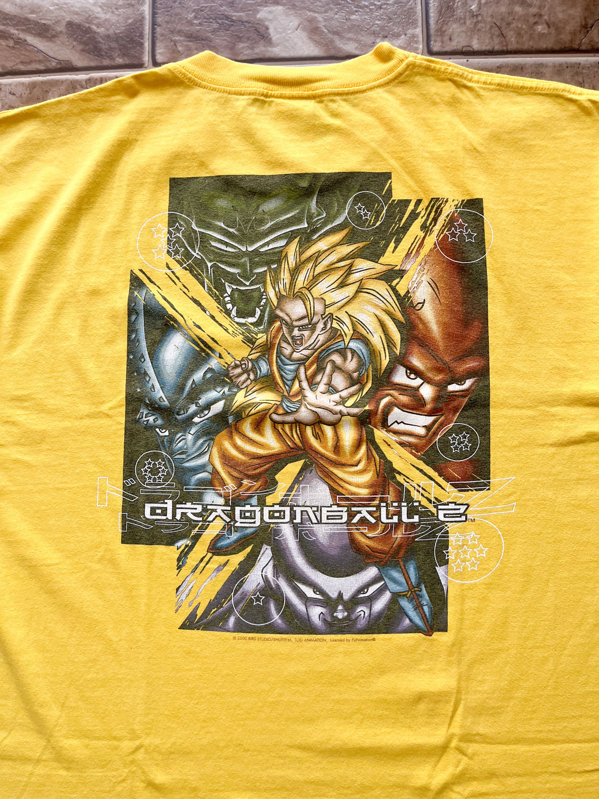Vintage Vintage Dragon Ball Z 2000 Tee Shirt Super Saiyan Goku Size US XL / EU 56 / 4 - 4 Thumbnail