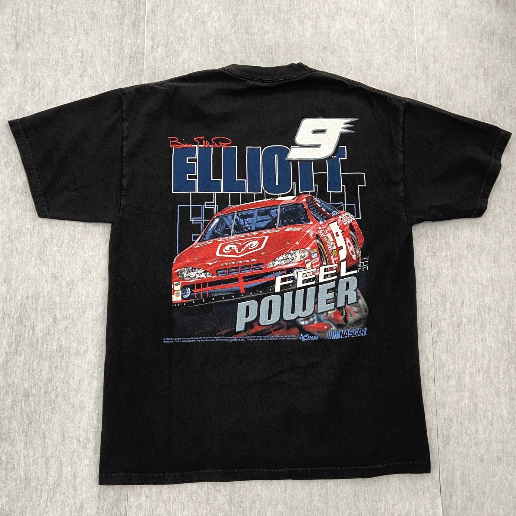 Chase Authentics VINTAGE Nascar Shirt Adult Medium Black Bill Elliott Chase Authentics Dual Print Shirt Size US M / EU 48-50 / 2 - 2 Thumbnail