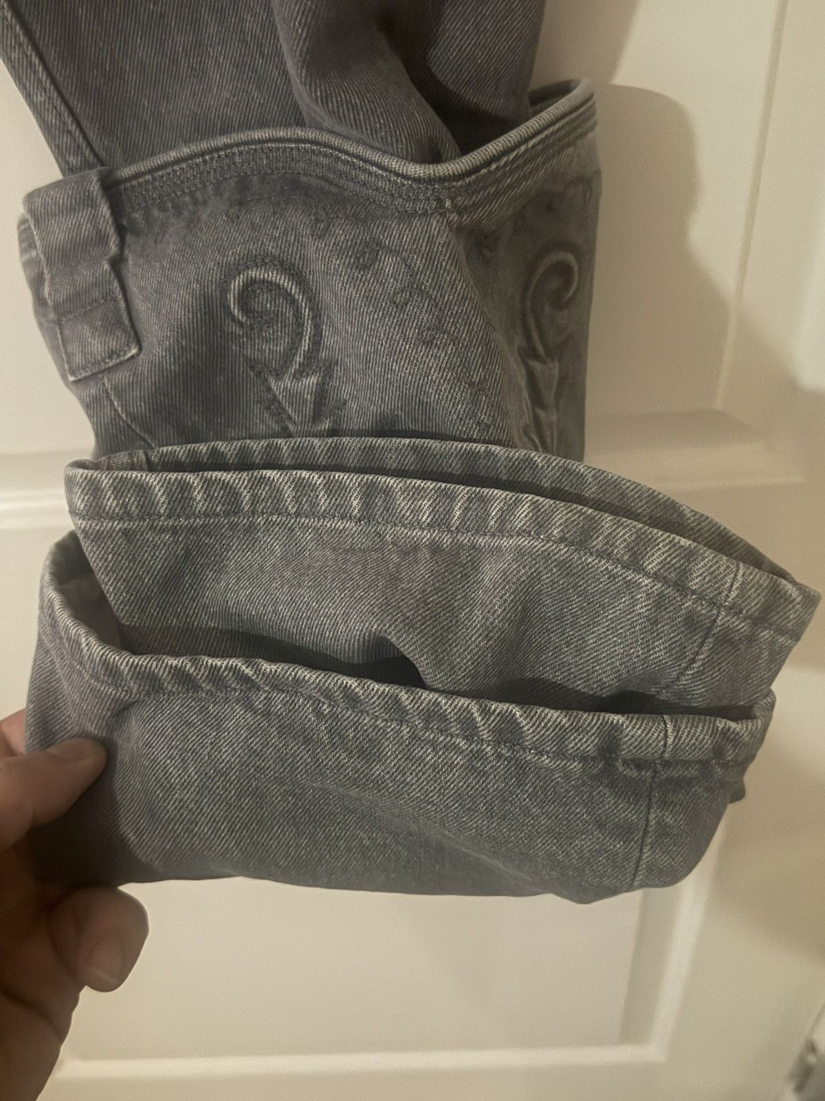 Y/Project Y/Project Evergreen Western Denim Grey 34 Detachable Cuffs Size US 34 / EU 50 - 5 Thumbnail