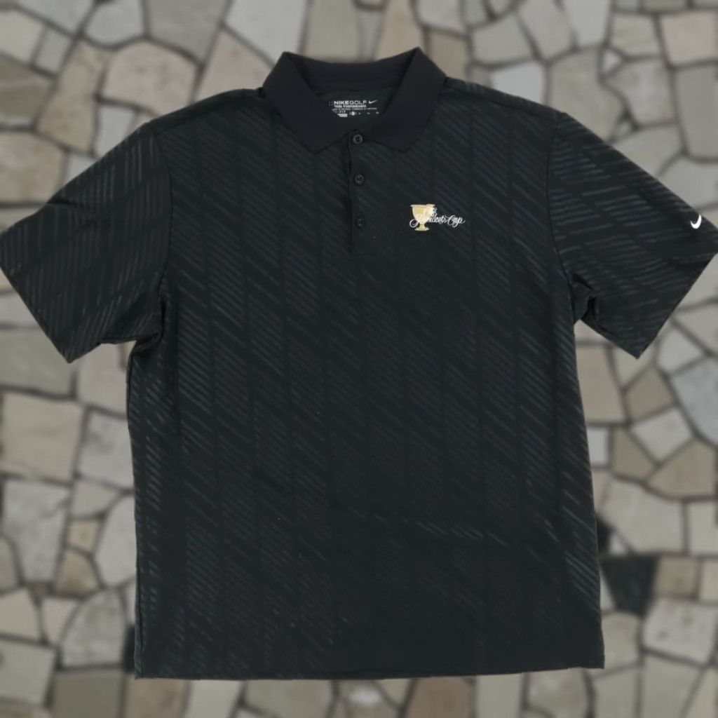 Nike Nike Presidents Cup Dri-Fit Jacquard Polo Shirt Black Men's XL Size US XL / EU 56 / 4 - 1 Thumbnail