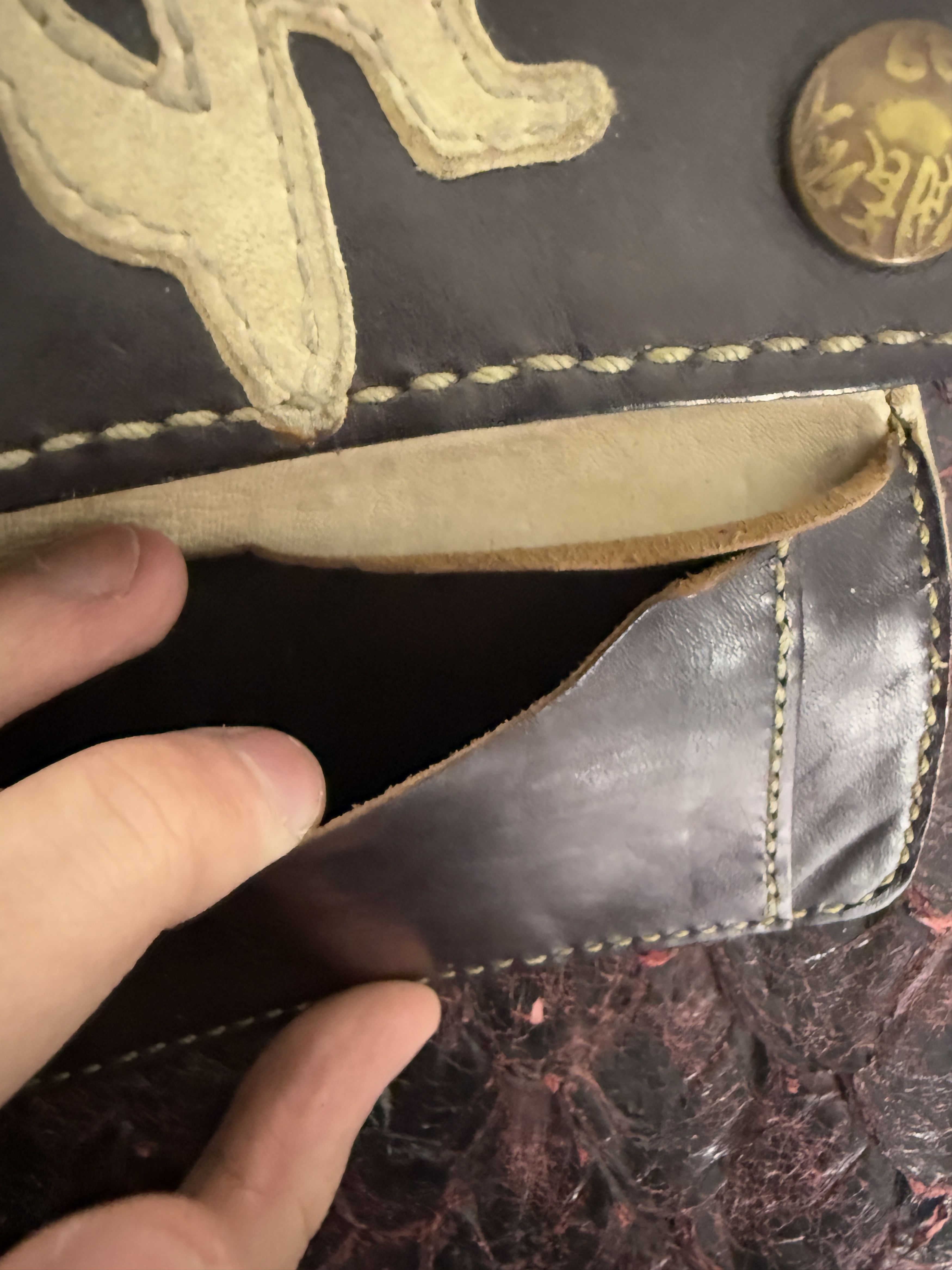The Great China Wall The Great China Wall Leather EAGLE Wallet Size ONE SIZE - 8 Thumbnail