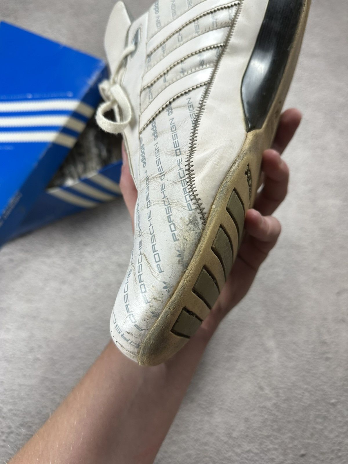 Adidas × Porsche Design Vintage Adidas Porsche Design S 2 Monogram Leather Sneakers Size US 11.5 / EU 44-45 - 11 Thumbnail