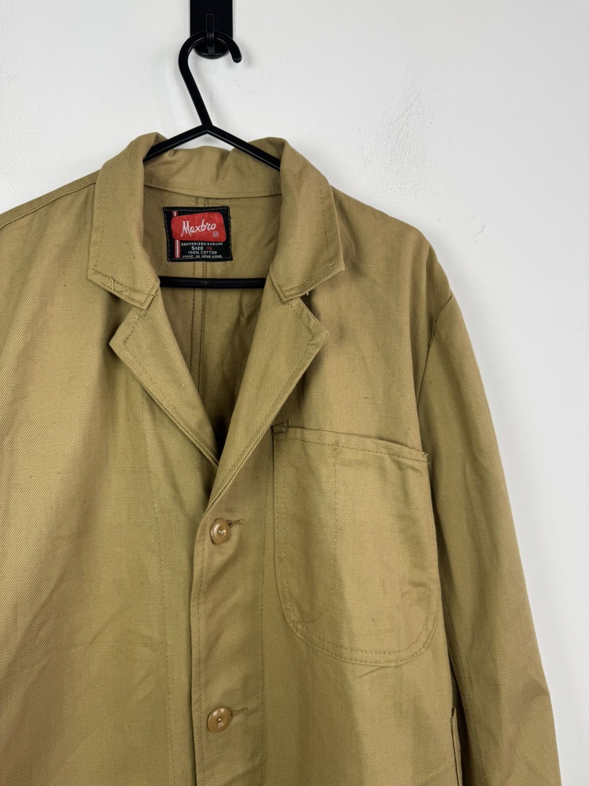 Le Laboureur Vintage Maxbro Coverall Coat Sanforized Shrunk Workwear Size US L / EU 52-54 / 3 - 2 Thumbnail