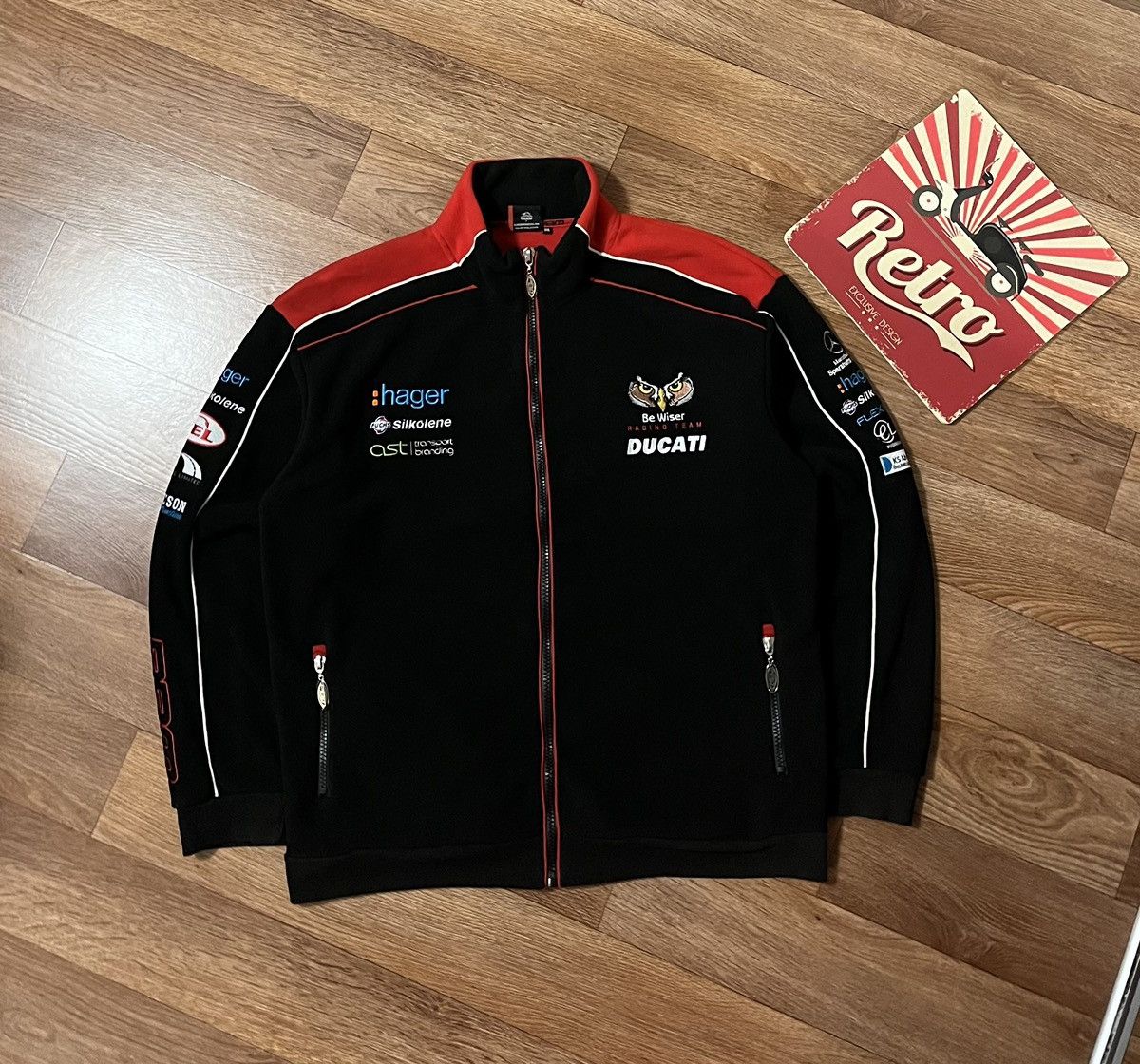 Ducati Vintage Ducati Be Wiser Racing Team Fleece Jacket Size US XXL / EU 58 / 5 - 1 Thumbnail