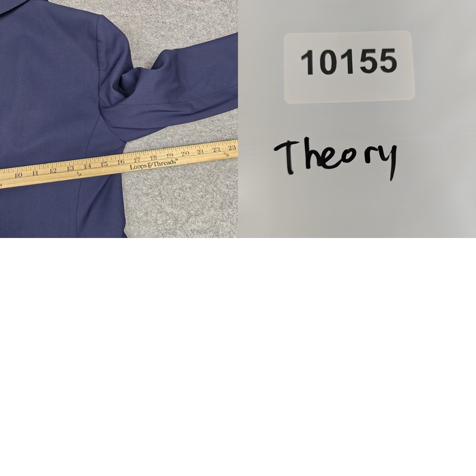 Theory Theory Blazer Womens 2 Blue Etiennette B Wool One Button Lined Jacket Workwear Size XS / US 0-2 / IT 36-38 - 8 Thumbnail