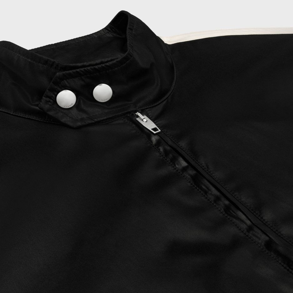 Celine o1bcso1str1124 Nylon Lightweight Blouson Jacket in Black Size US M / EU 48-50 / 2 - 3 Thumbnail