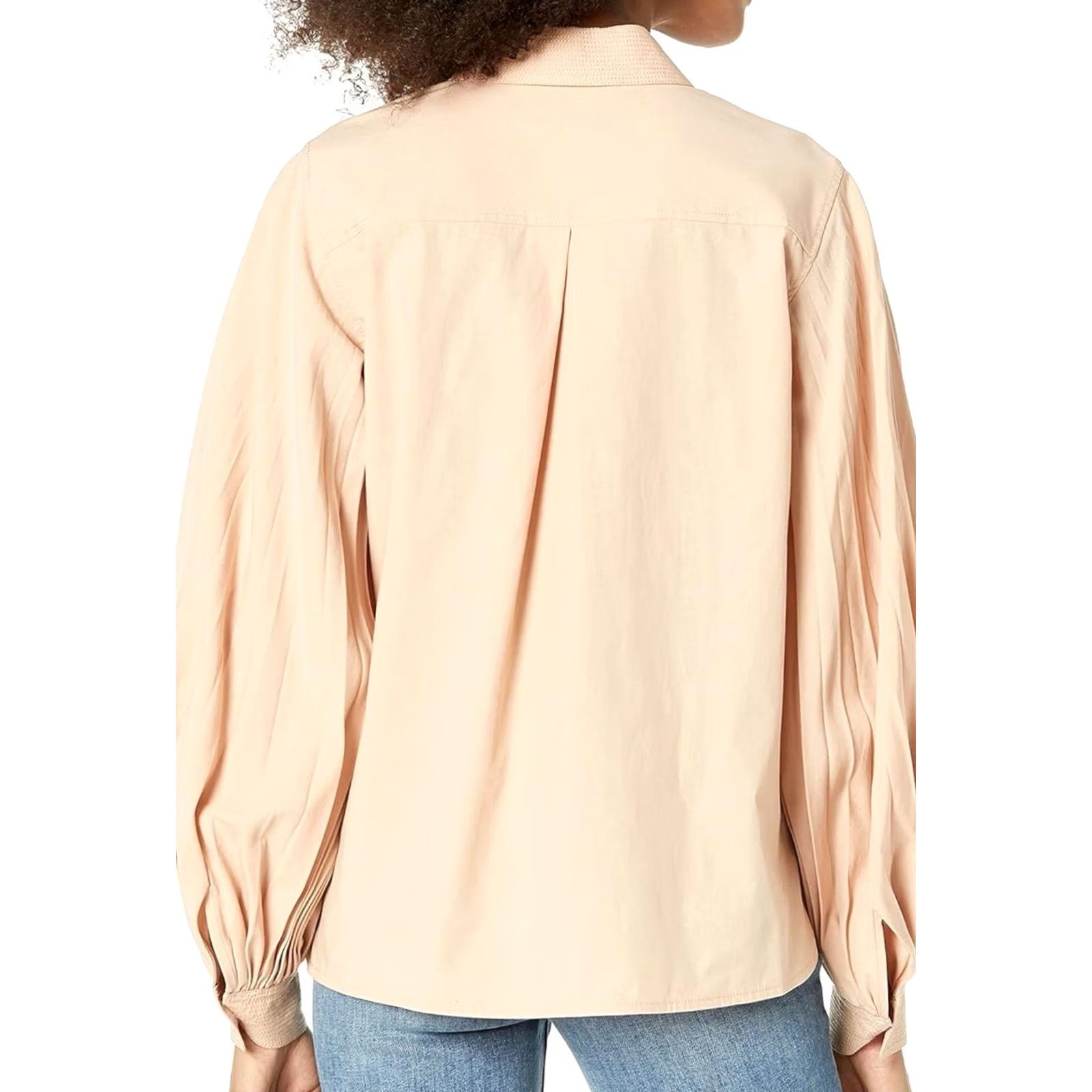 Rebecca Taylor Rebecca Taylor Rose Pink Collared Shirt Balloon Sleeve Womens XS Color Pink Casual Workwear Party/Cocktail Wedding 100% GENUINE Womens XS Size XS / US 0-2 / IT 36-38 - 2 Thumbnail