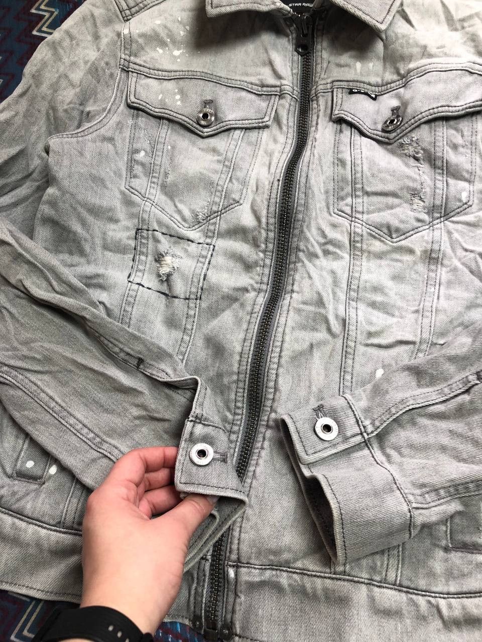G-Star G-STAR RAW Racing Distressed Jacket Size US S / EU 44-46 / 1 - 7 Thumbnail