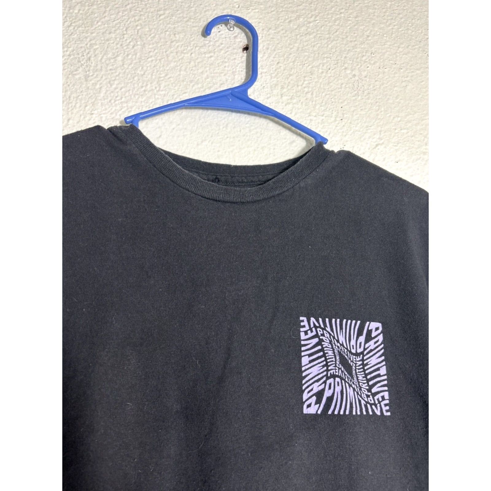 Primitive Primitive Mens Large Short Sleeve T Shirt Black Purple AOP On Back Size US L / EU 52-54 / 3 - 3 Thumbnail