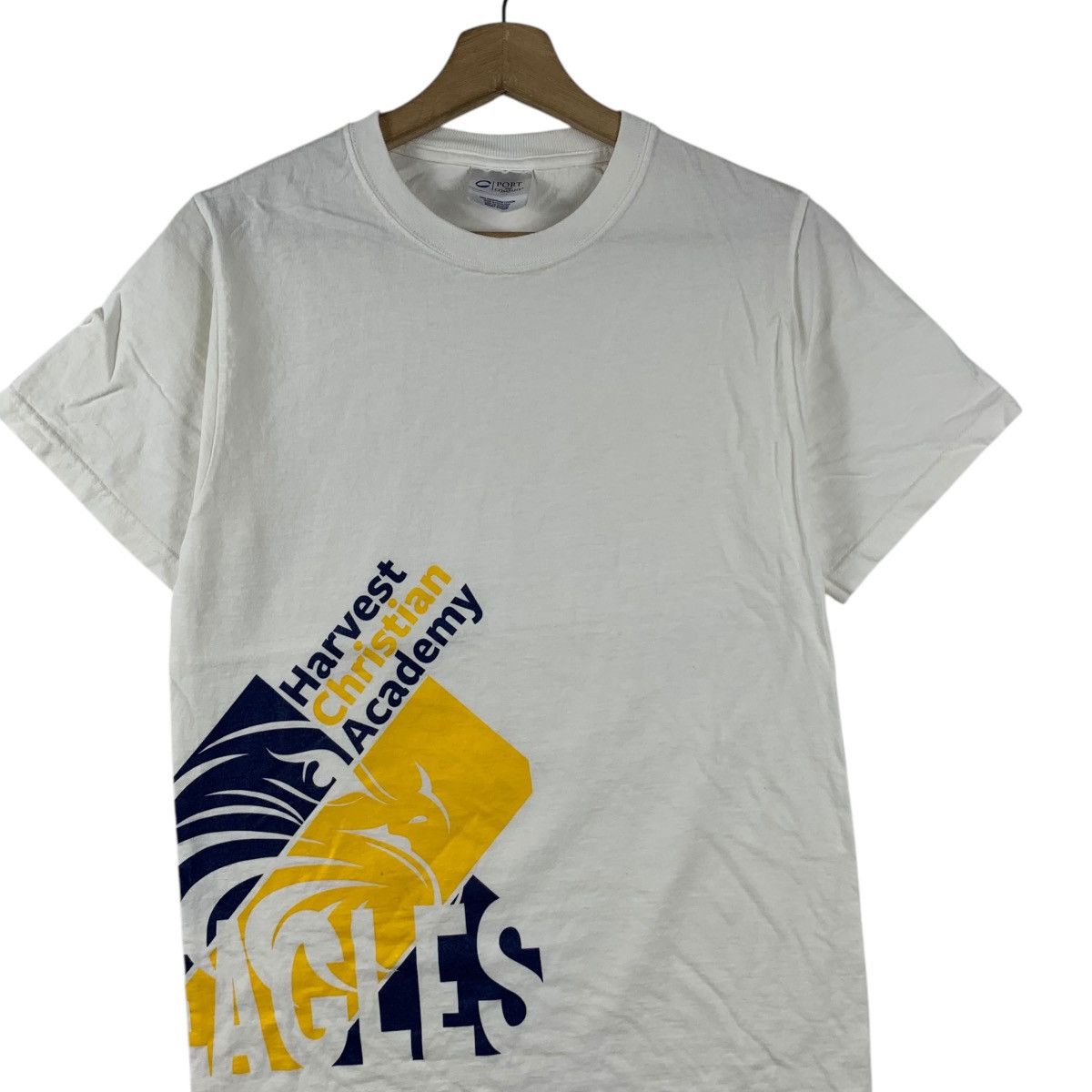 Vintage HARVEST CHRISTIAN ACADEMY Eagles Collegiate Tee Shirt Top Size XS / US 0-2 / IT 36-38 - 3 Thumbnail