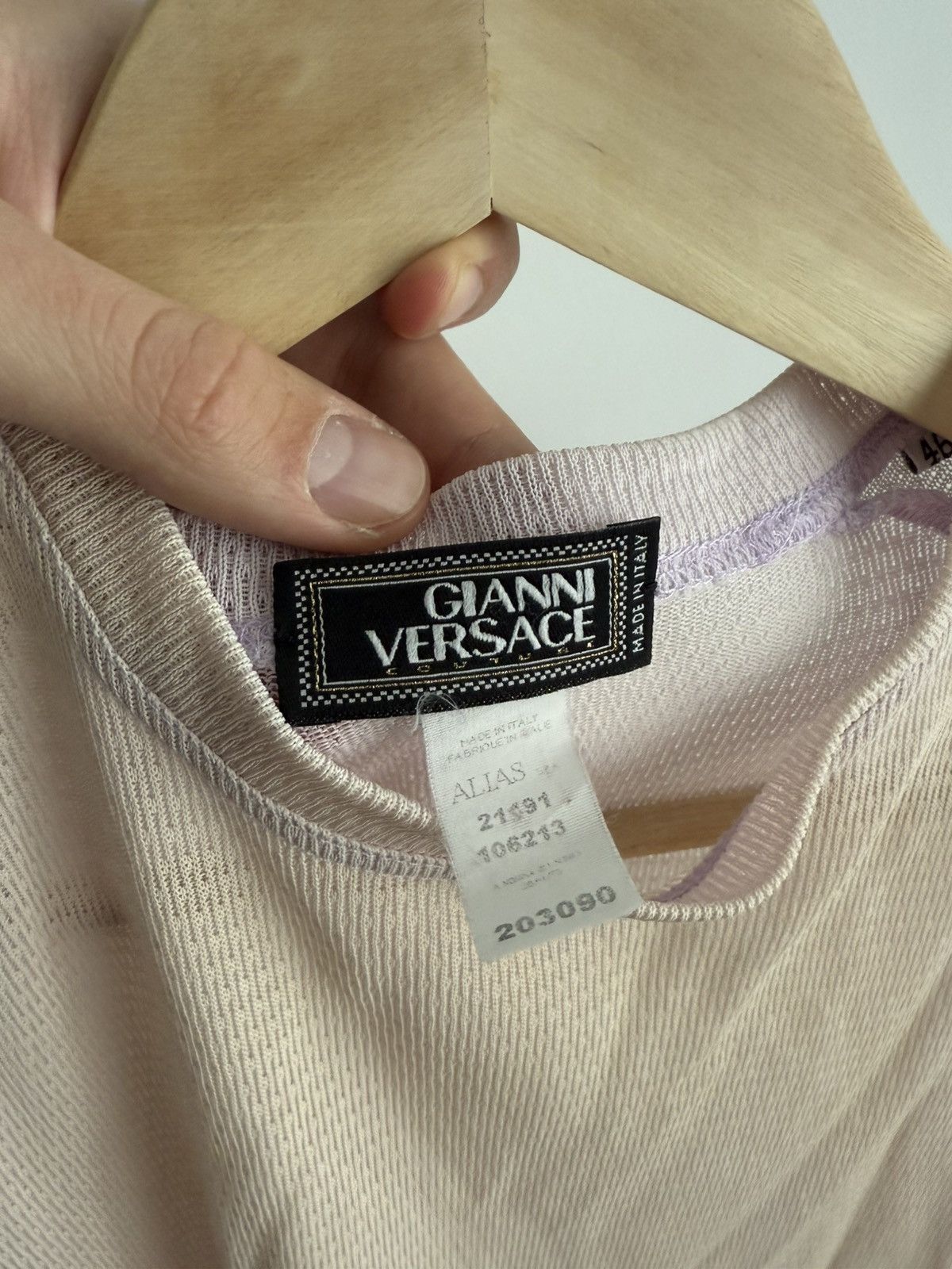 Versace Archive 80-90s Gianni Versace Mesh Top T-Shirt Size S-M Size US S / EU 44-46 / 1 - 4 Thumbnail