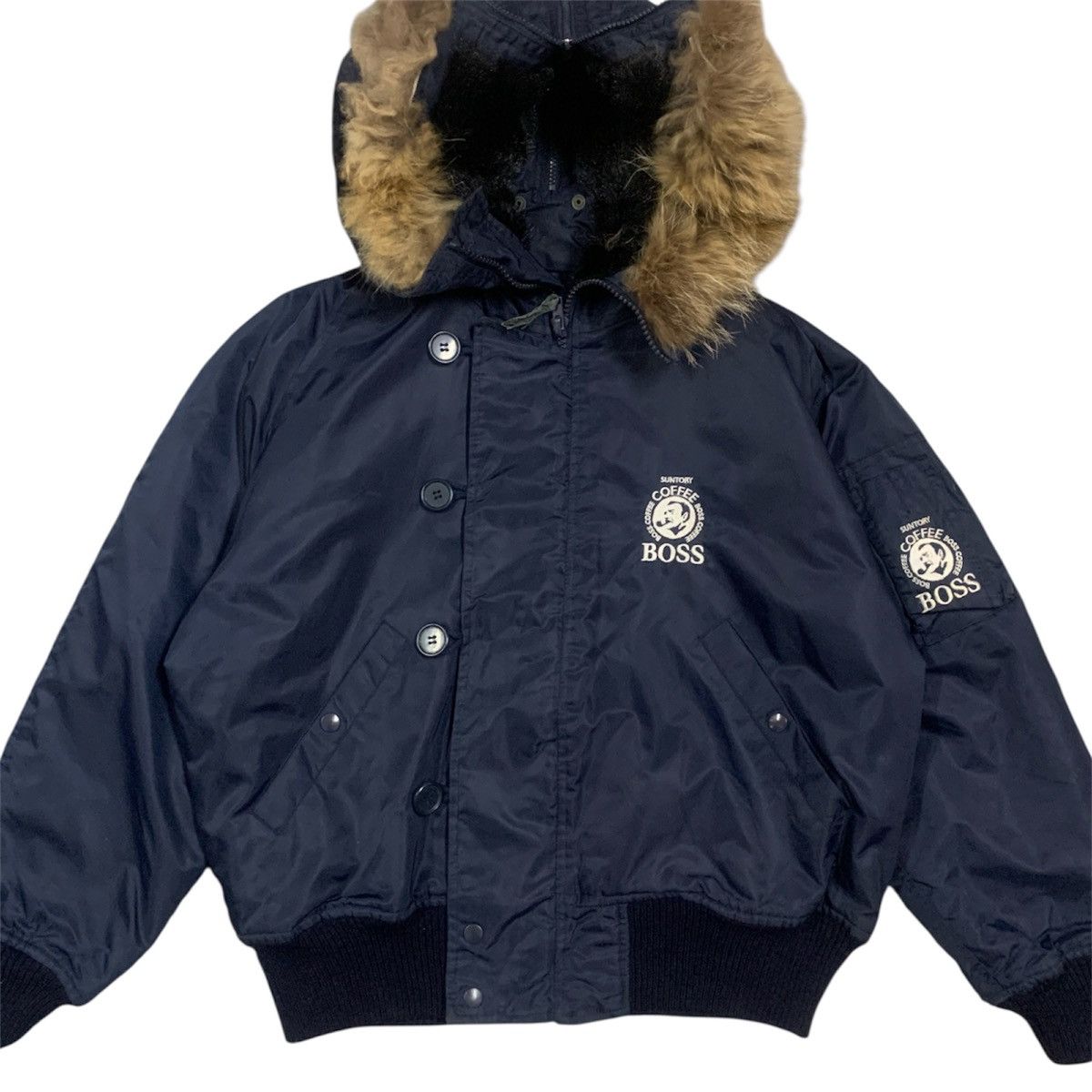 Japanese Brand Suntory Boss Coffee N-2B Bomber Jacket Size US M / EU 48-50 / 2 - 3 Thumbnail