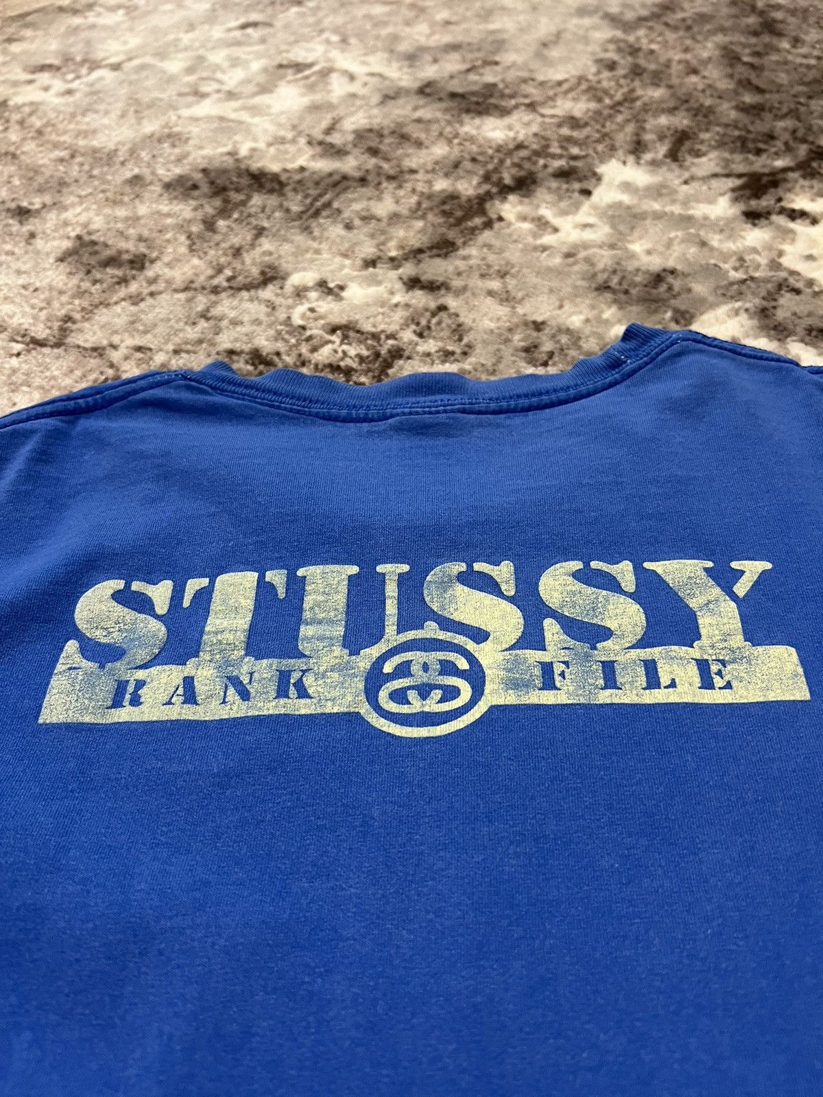 Stussy × Vintage Vintage 90s Stussy Bank File Rare T-shirt Size US L / EU 52-54 / 3 - 10 Thumbnail