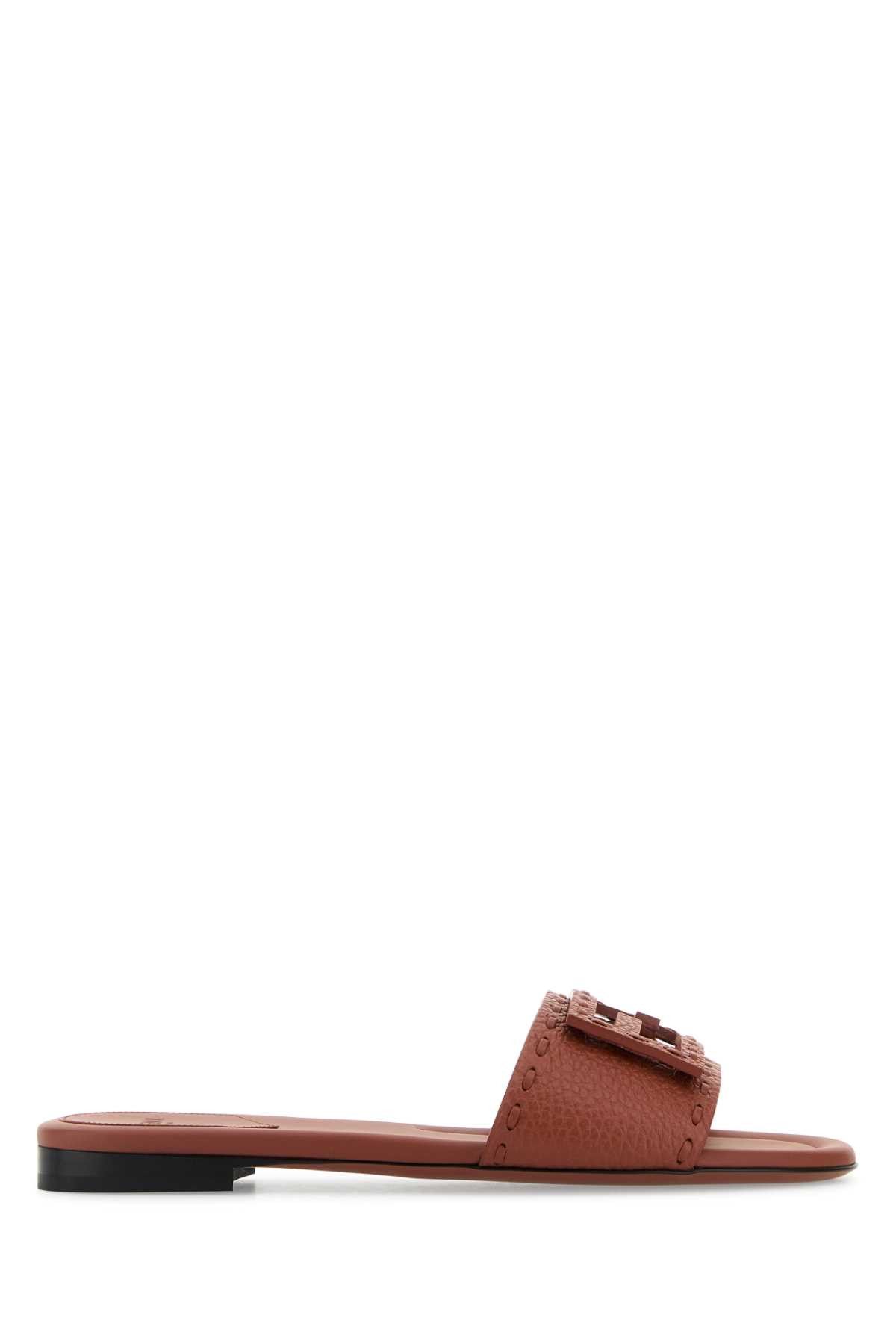 【送料&関税込】Fendi Cappuccino Leather Baguette Slippers Fendi Cappuccino Leather Baguette Slippers | Grailed