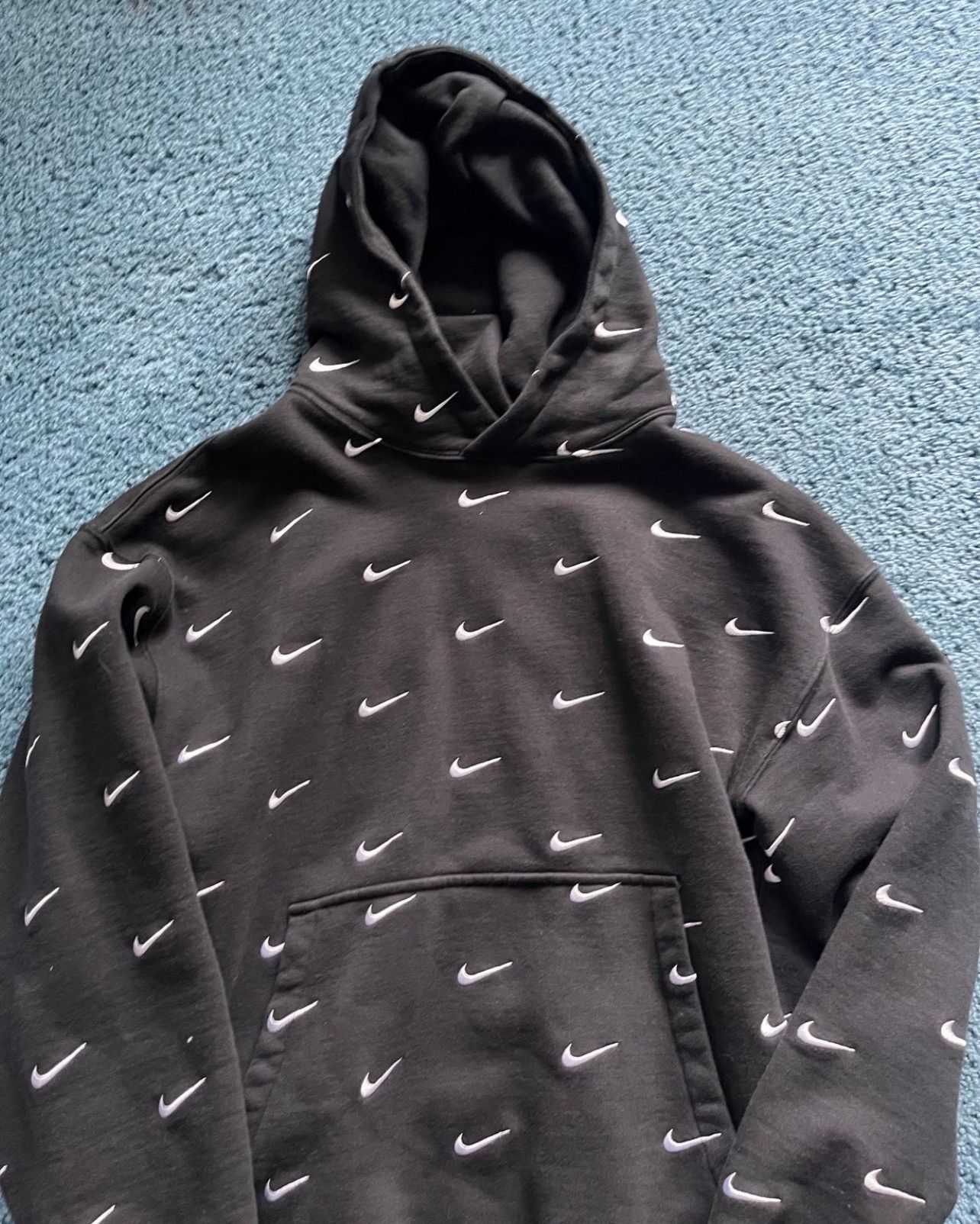 Sweat à Capuche Vintage Lucky Brand - Taille M, Imprimé Floral, Fermeture éclair Complète