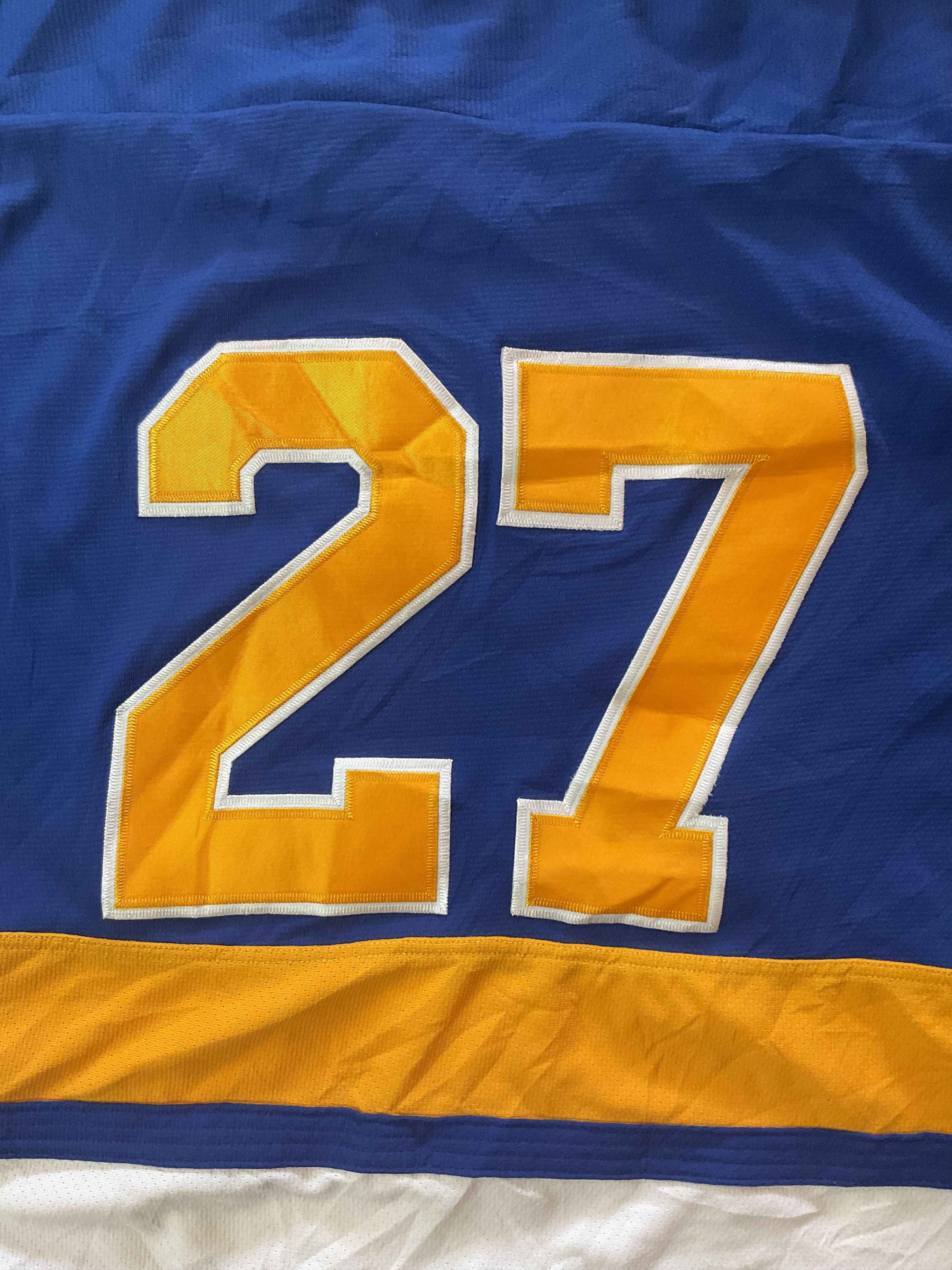 NHL Rhode Island Jr. Blues #27 Ice Hockey Jersey Stitched Size US M / EU 48-50 / 2 - 4 Thumbnail