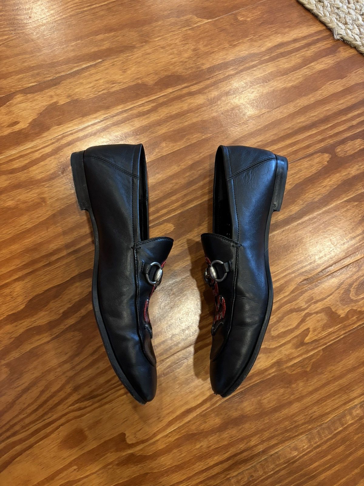 Gucci Black Snake Patch Loafers Size US 9.5 / EU 42-43 - 3 Thumbnail