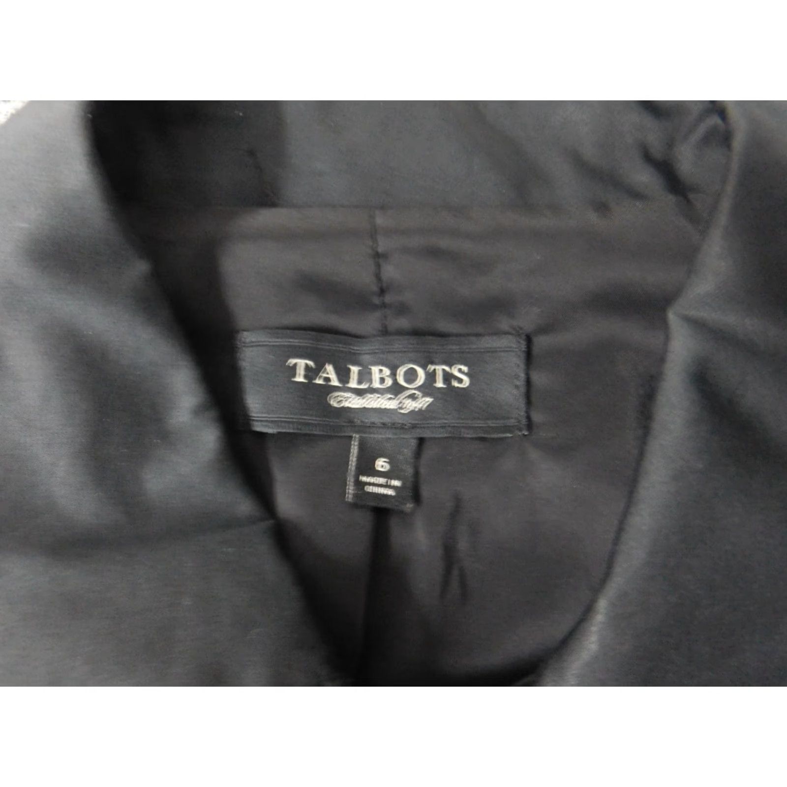 Talbots Talbots Blazer 6 Black Womens Snap Casual Stretch Size M / US 6-8 / IT 42-44 - 6 Thumbnail