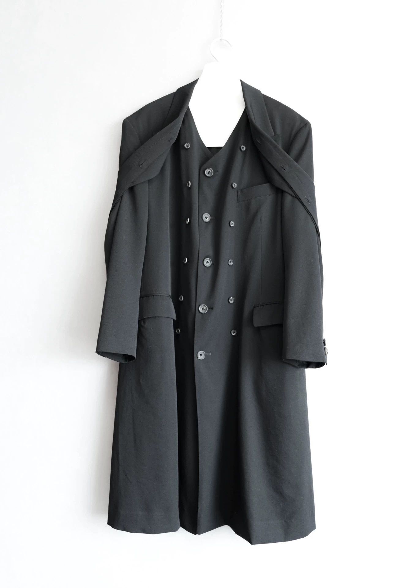 Yohji Yamamoto Yohji Yamamoto 11AW Crow Double Layer Gaba Black Size 1 Size US S / EU 44-46 / 1 - 3 Thumbnail