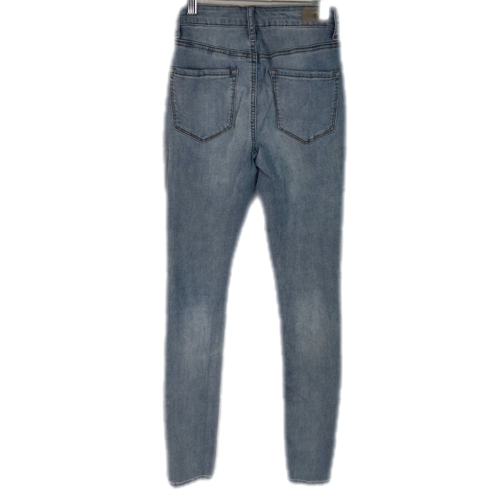 Rsq RSQ Manhattan High Rise Skinny Blue Denim Jeans Womens 00/W23 Regular 24 Inseam 29 Blue Skinny 90s Womens Jeans Size 24" / US 00 / IT 34 - 2 Thumbnail