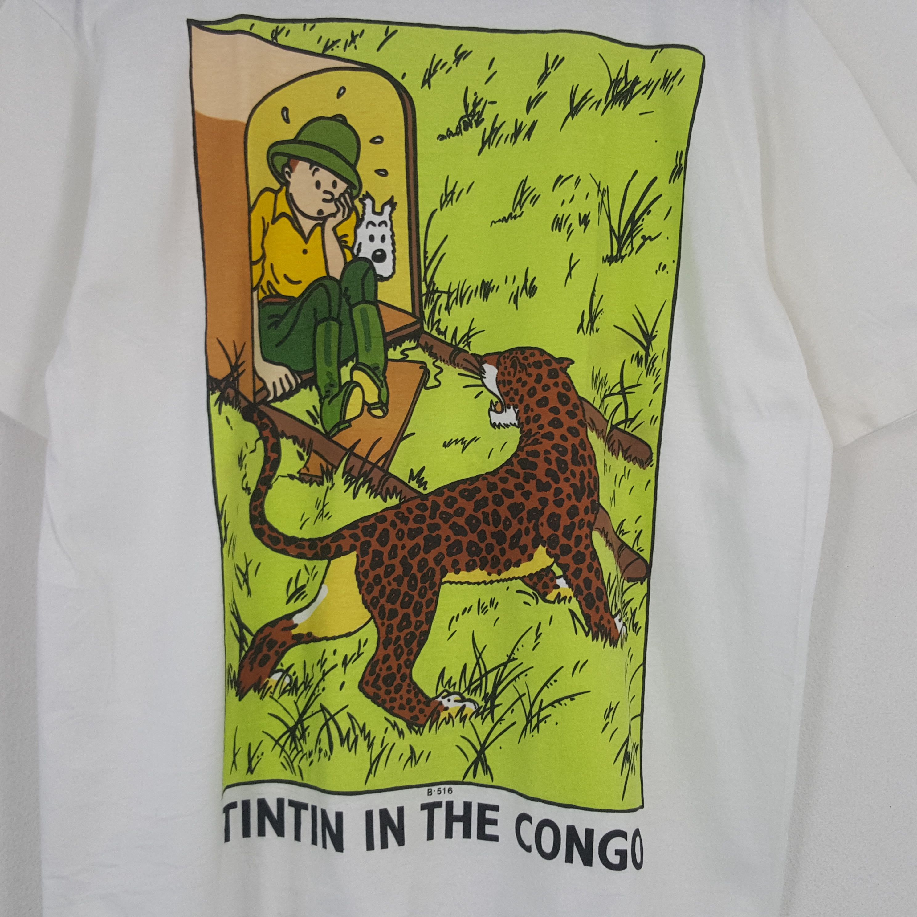 Vintage Vintage Tintin In The Congo tshirt Size US L / EU 52-54 / 3 - 2 Thumbnail